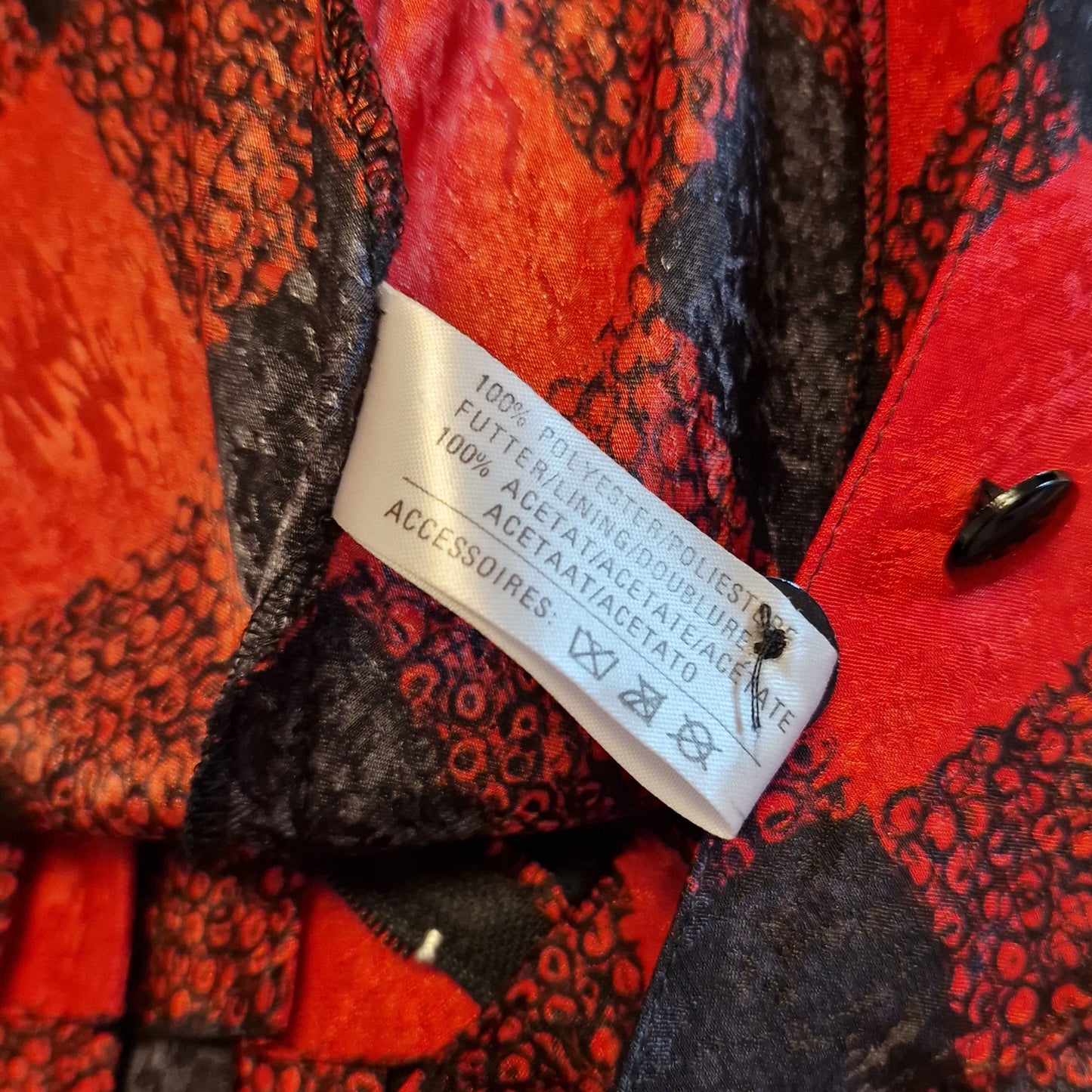 Abito Louis Feraud rosso e nero