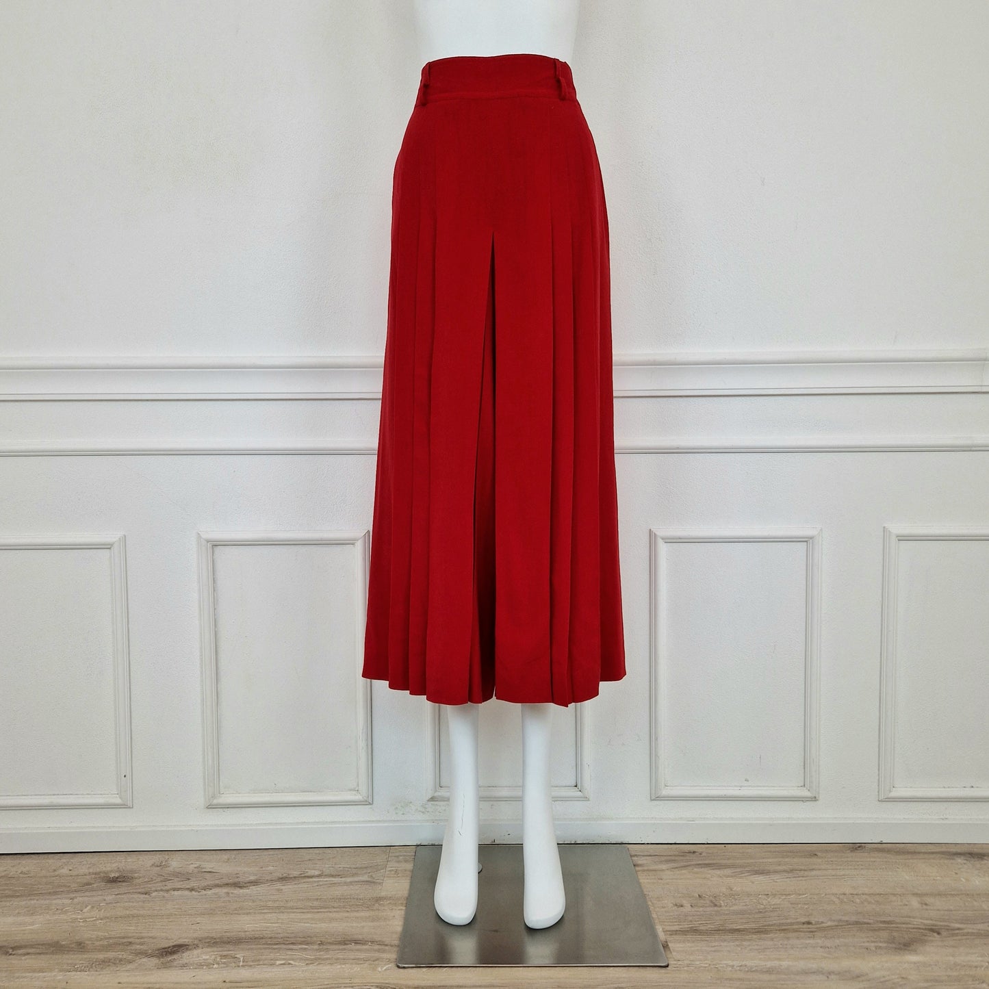 Gonna pantalone Escada lana rossa
