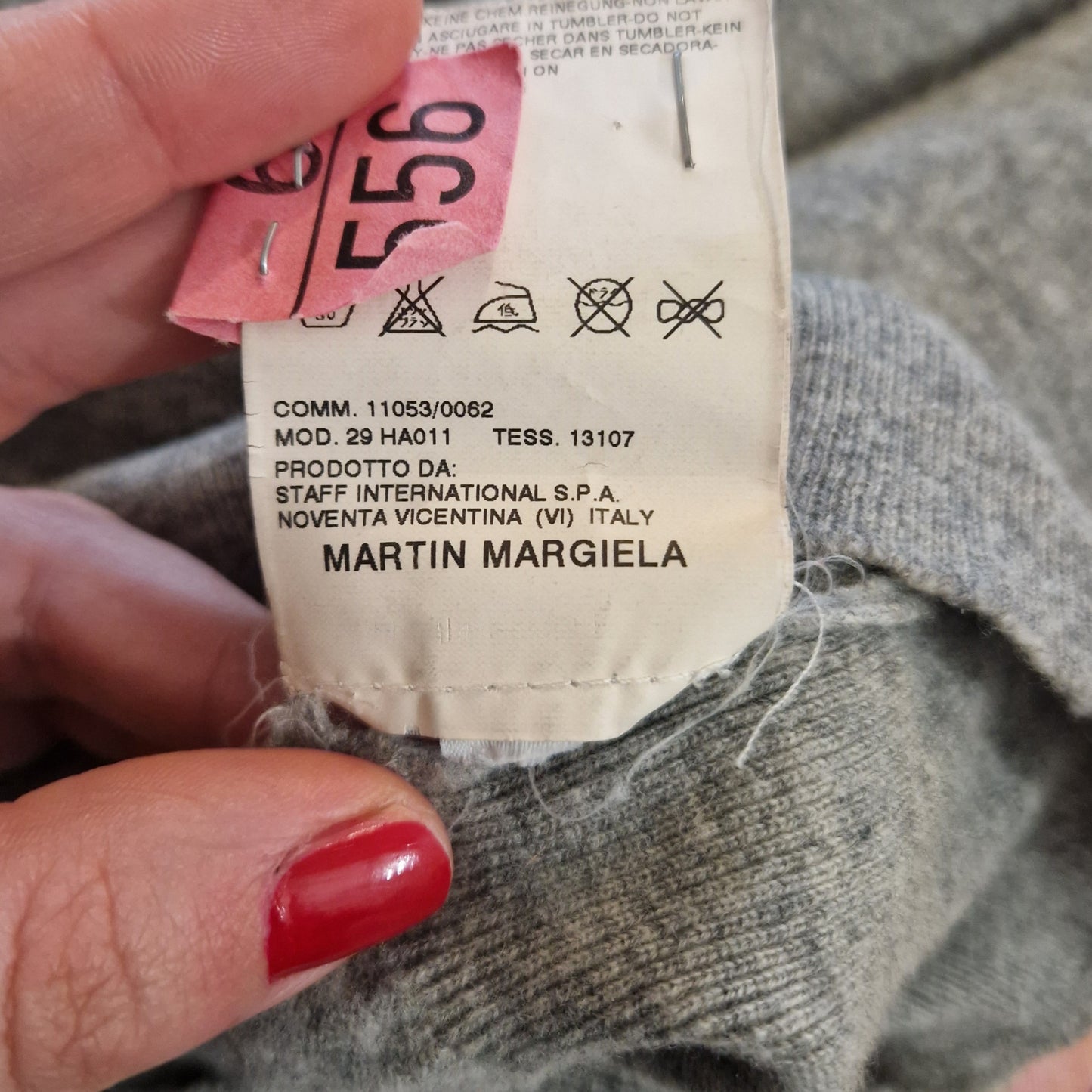 Maglioncino Martin Margiela lana grigia