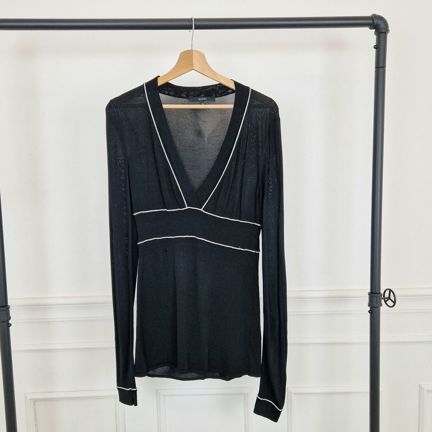 Maglia Gucci 2006 profili argento