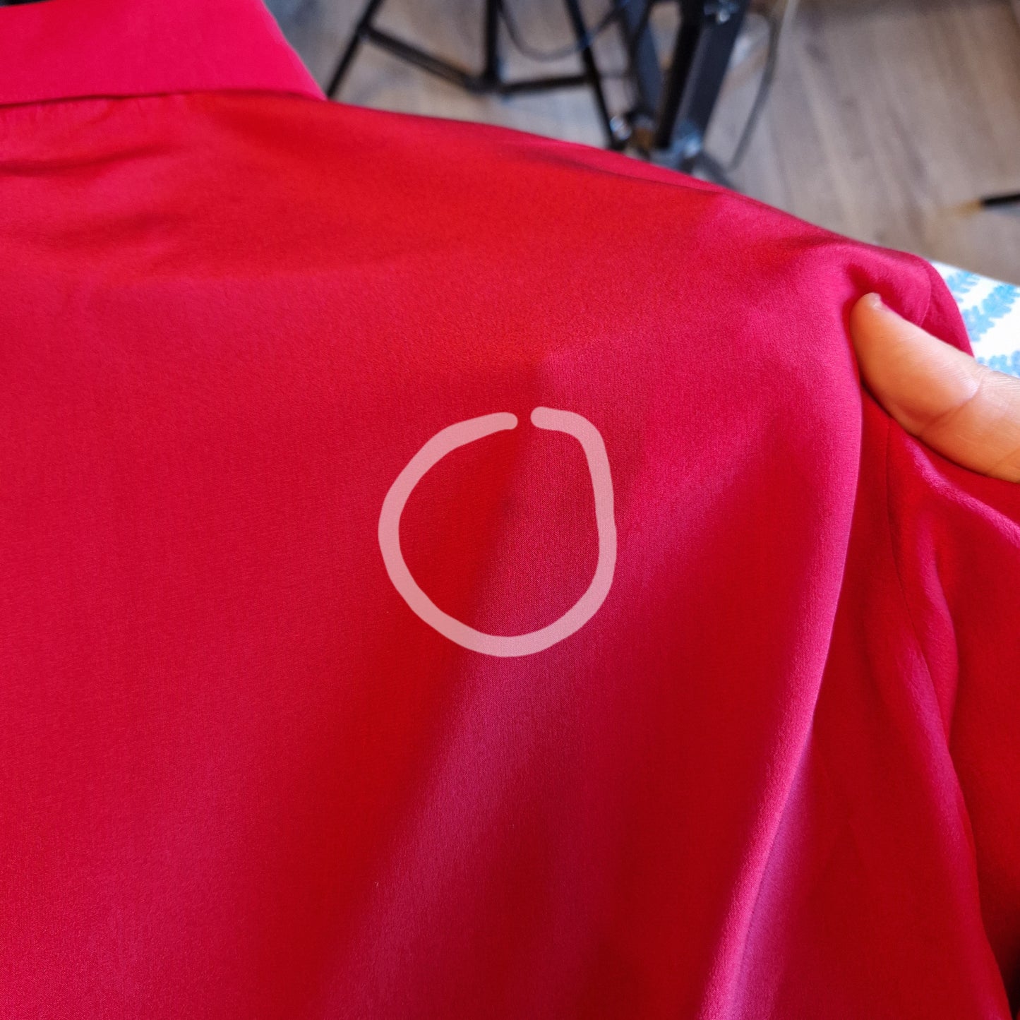 Camicia Gianfranco Ferré seta rossa e nera