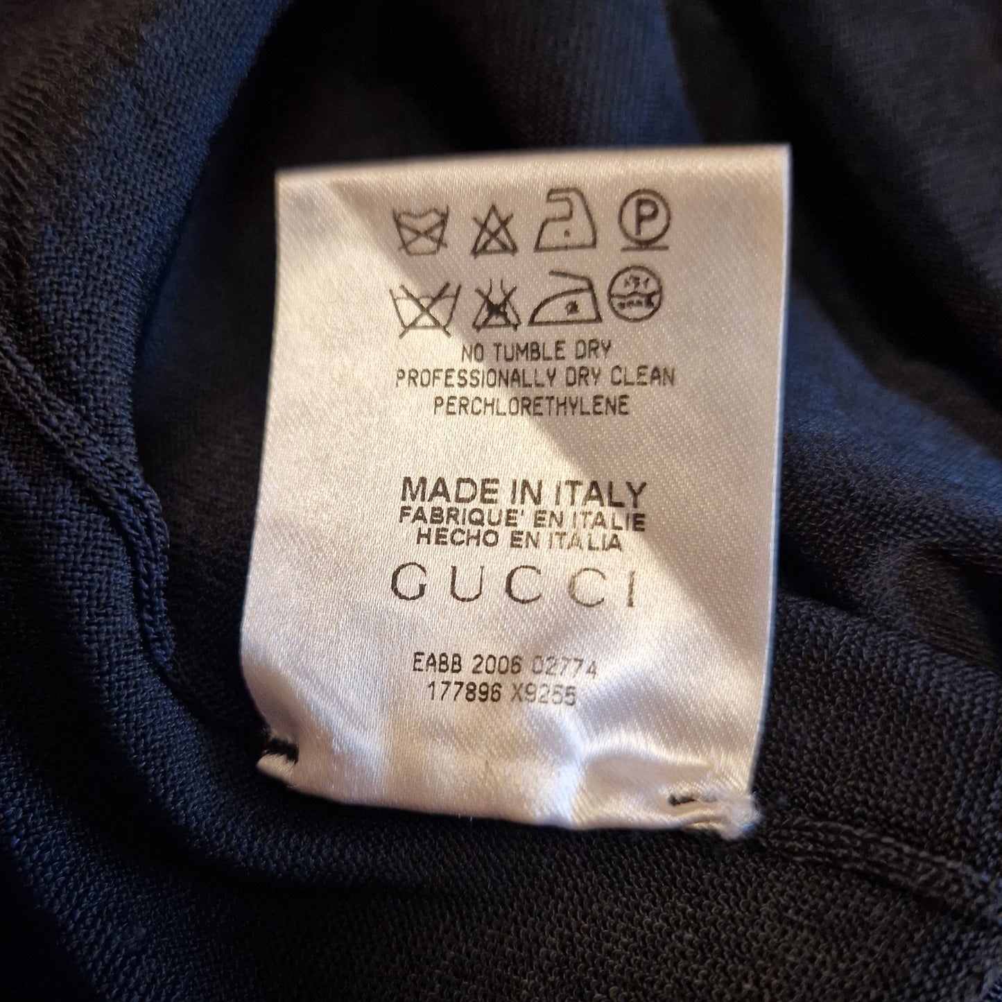 Maglia Gucci 2006 profili argento