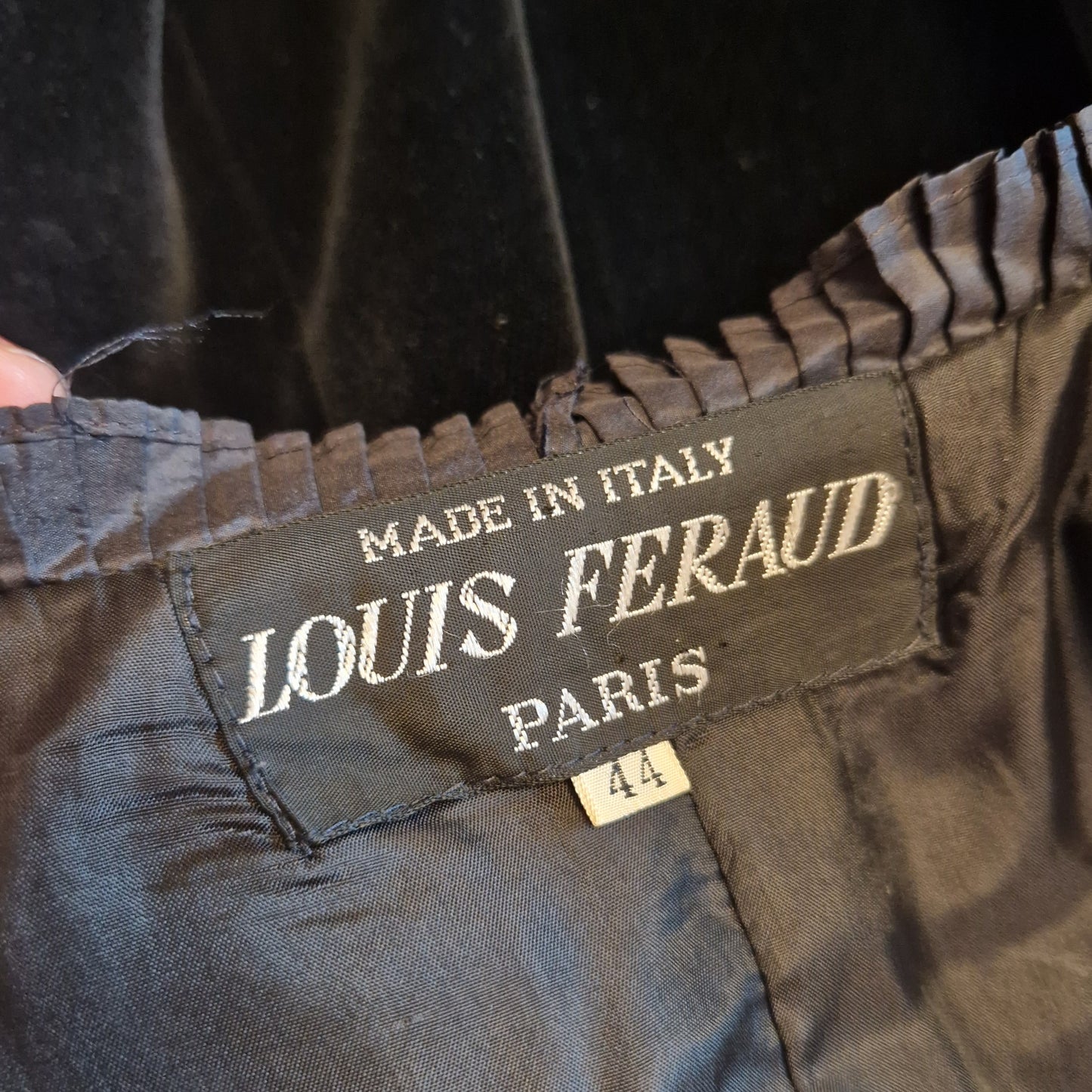 Giacchino Louis Feraud velluto nero