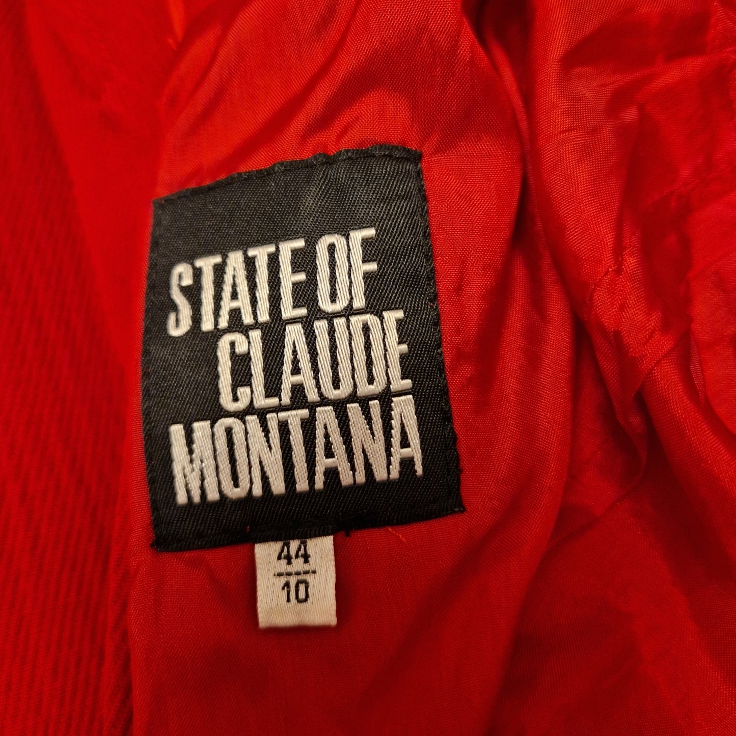 Abito State of Claude Montana rosso