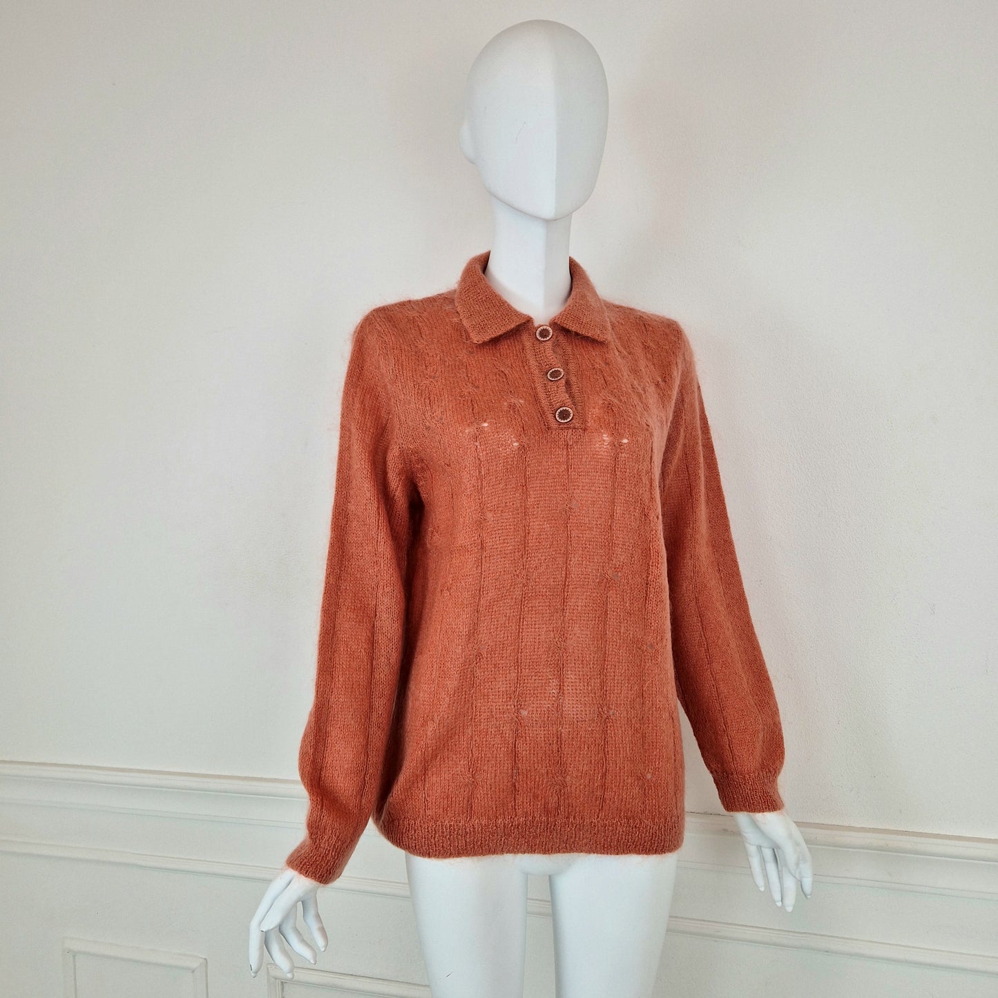 Maglione vintage color pesca