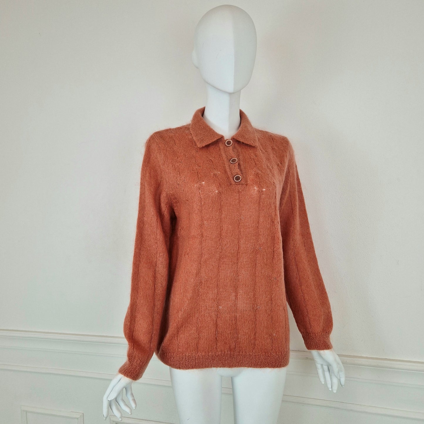 Maglione vintage color pesca
