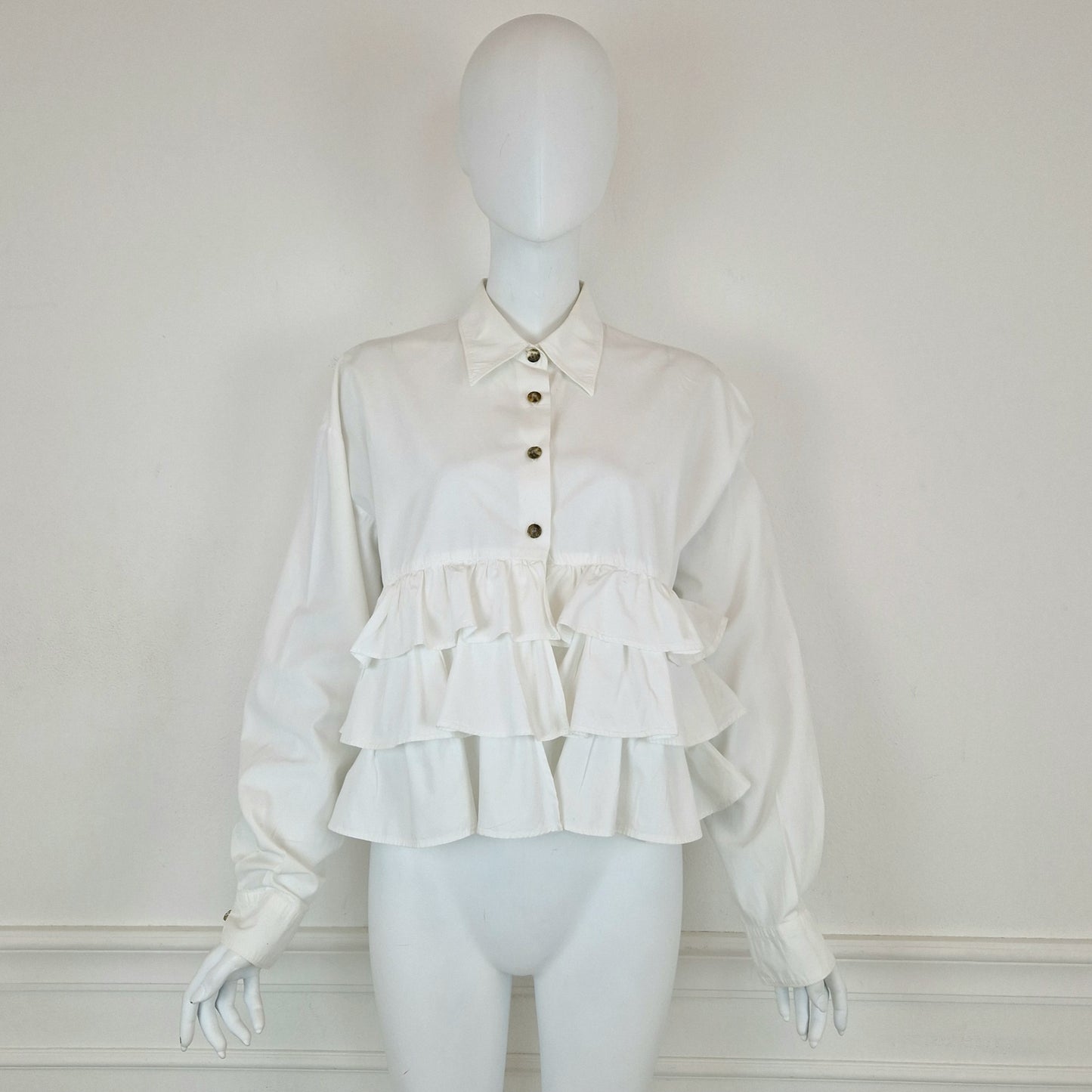 Romeo Gigli | Camicia bianca con balze