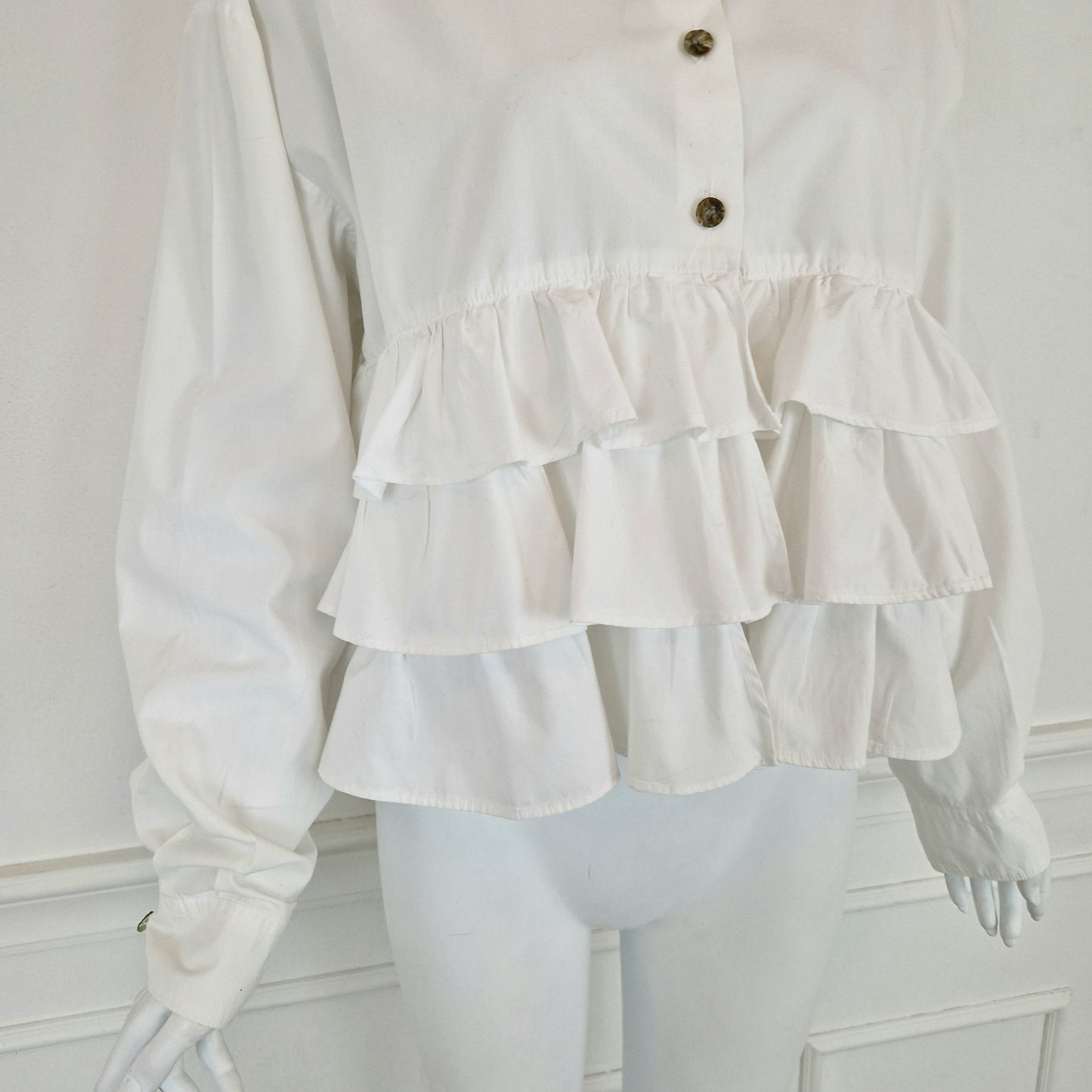 Romeo Gigli | Camicia bianca con balze