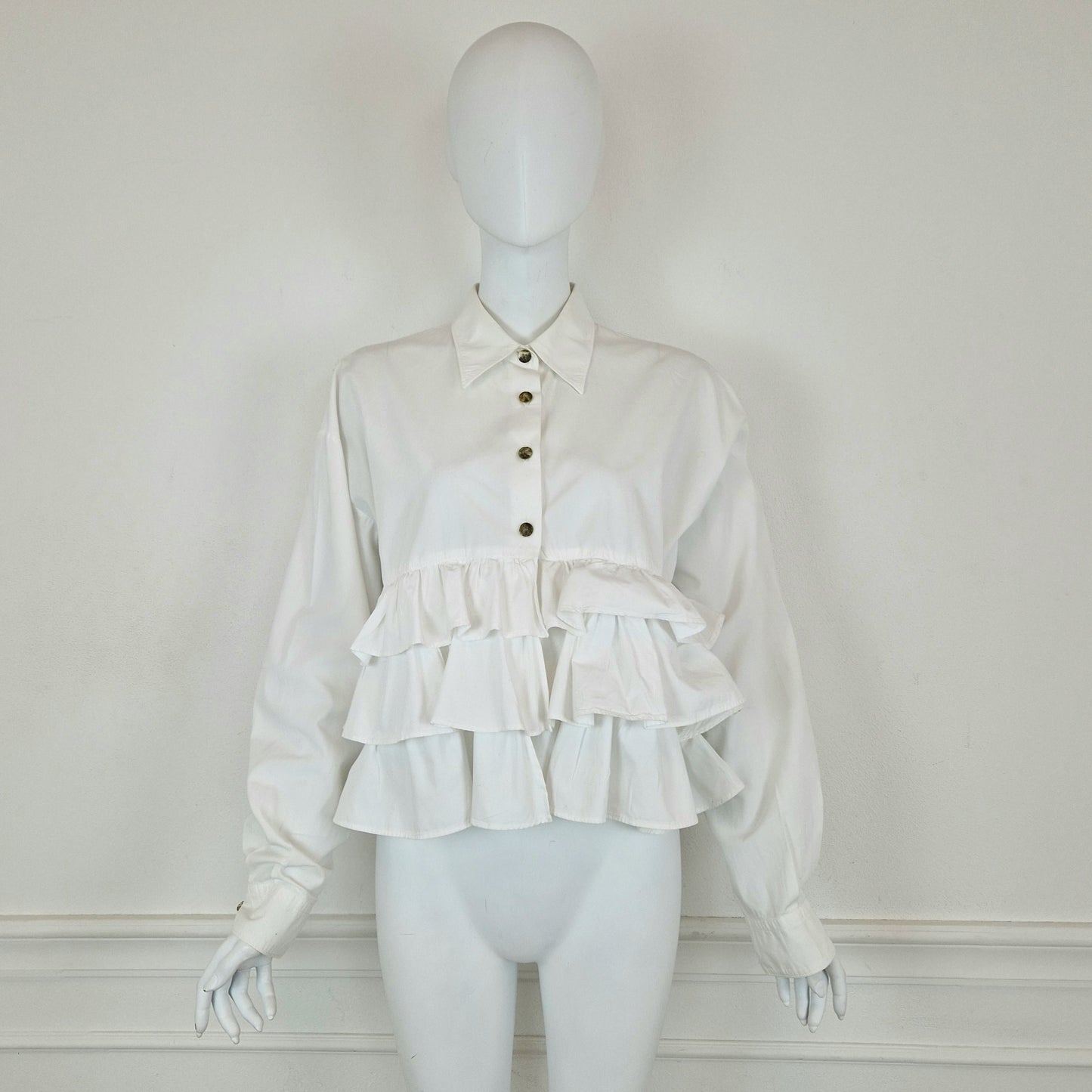 Romeo Gigli | Camicia bianca con balze