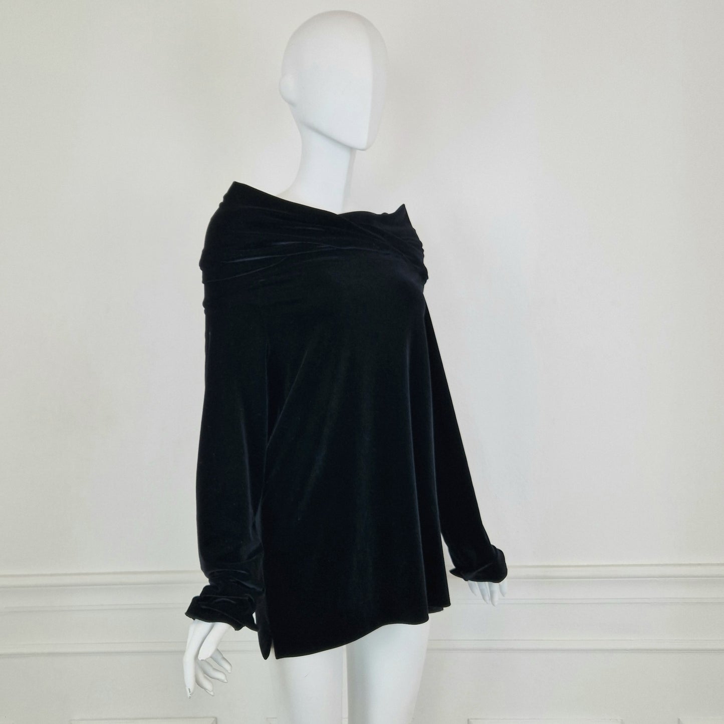 Top Romeo Gigli velluto nero