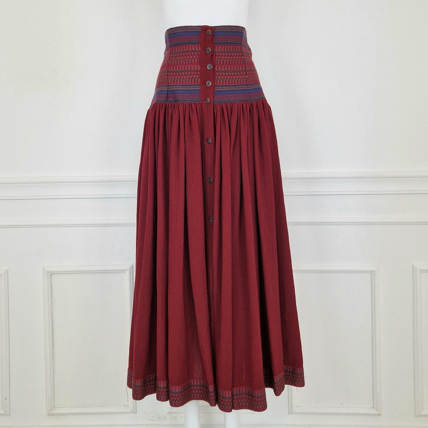 Maxi gonna Romeo Gigli bordeaux