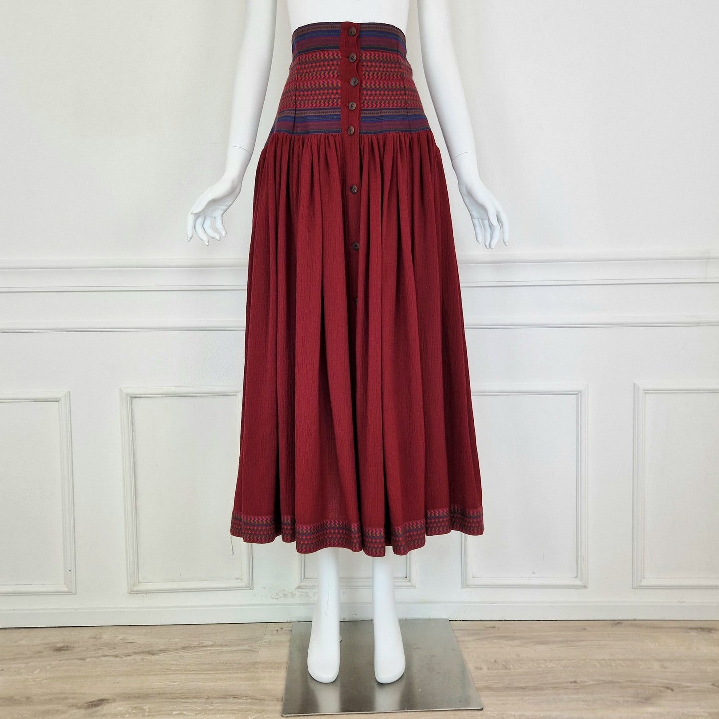 Maxi gonna Romeo Gigli bordeaux