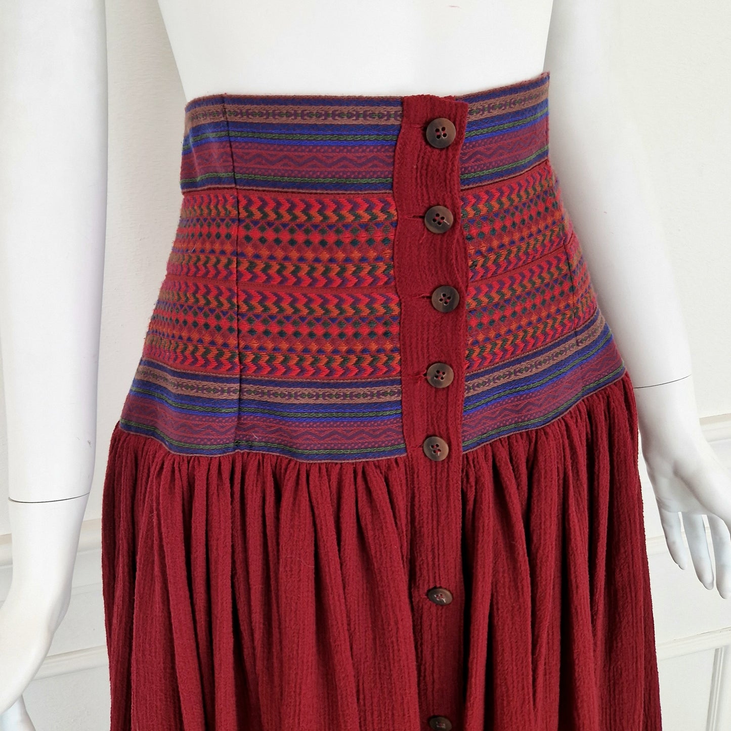 Maxi gonna Romeo Gigli bordeaux