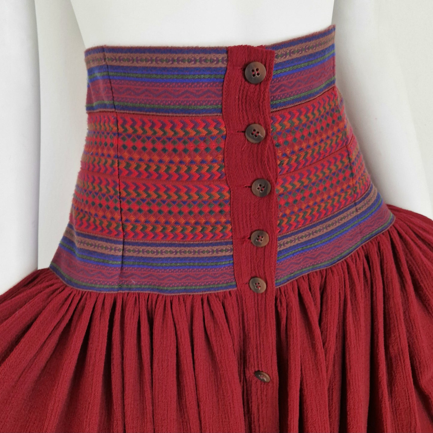 Maxi gonna Romeo Gigli bordeaux