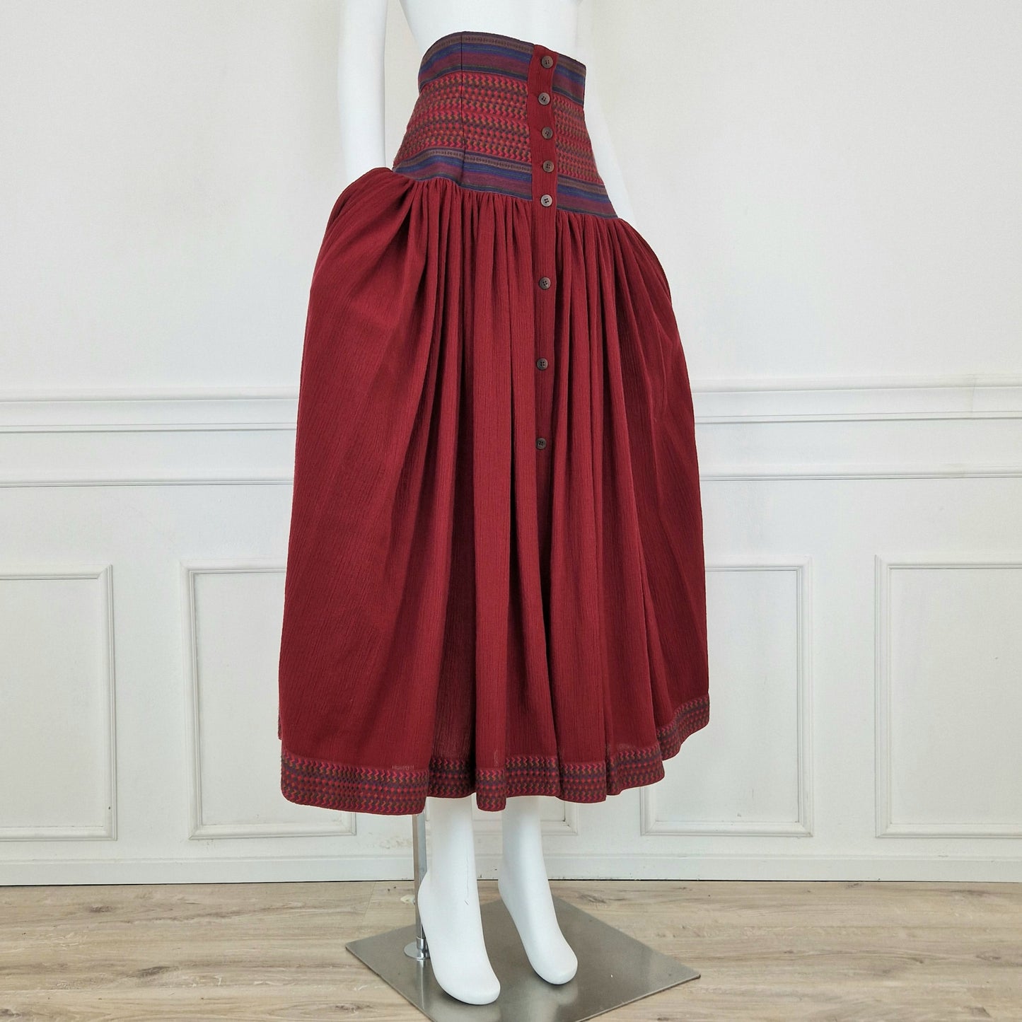Maxi gonna Romeo Gigli bordeaux