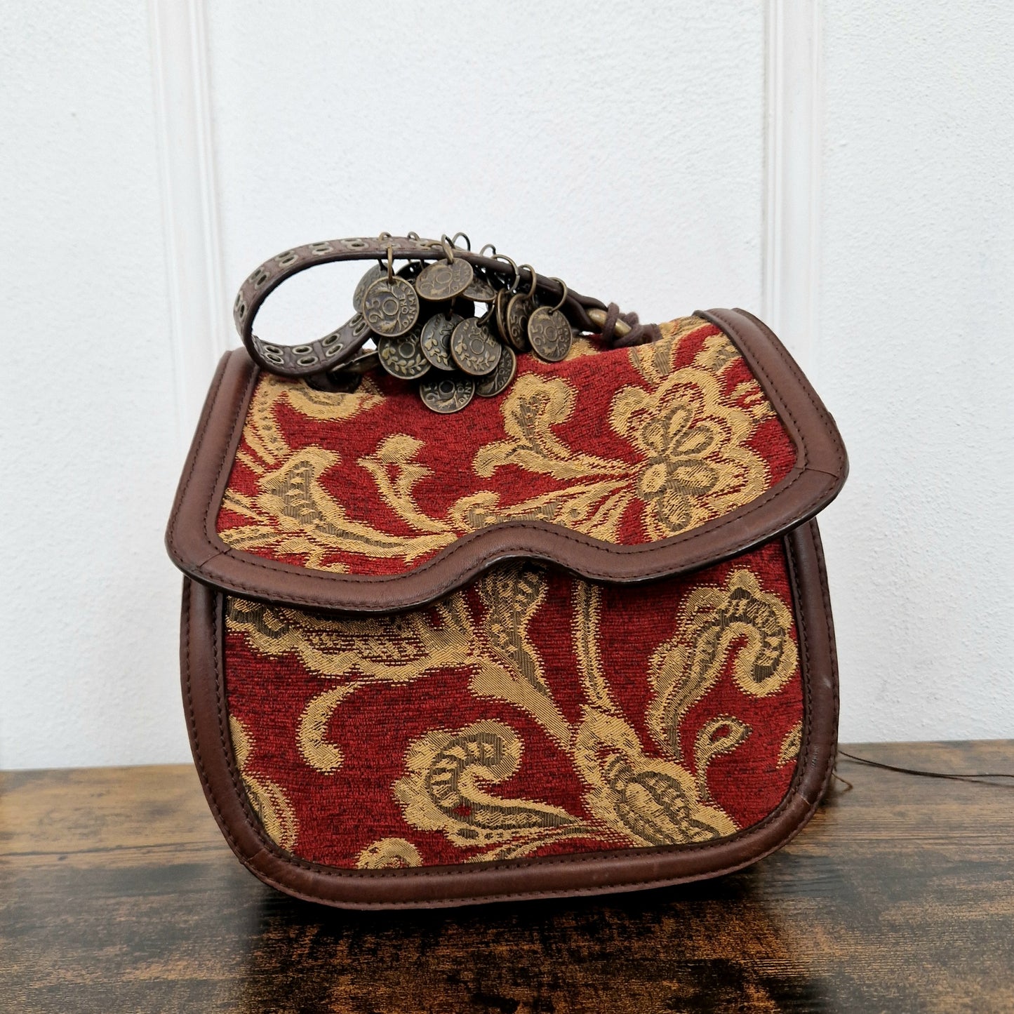 Borsa Romeo Gigli tessuto e nappine
