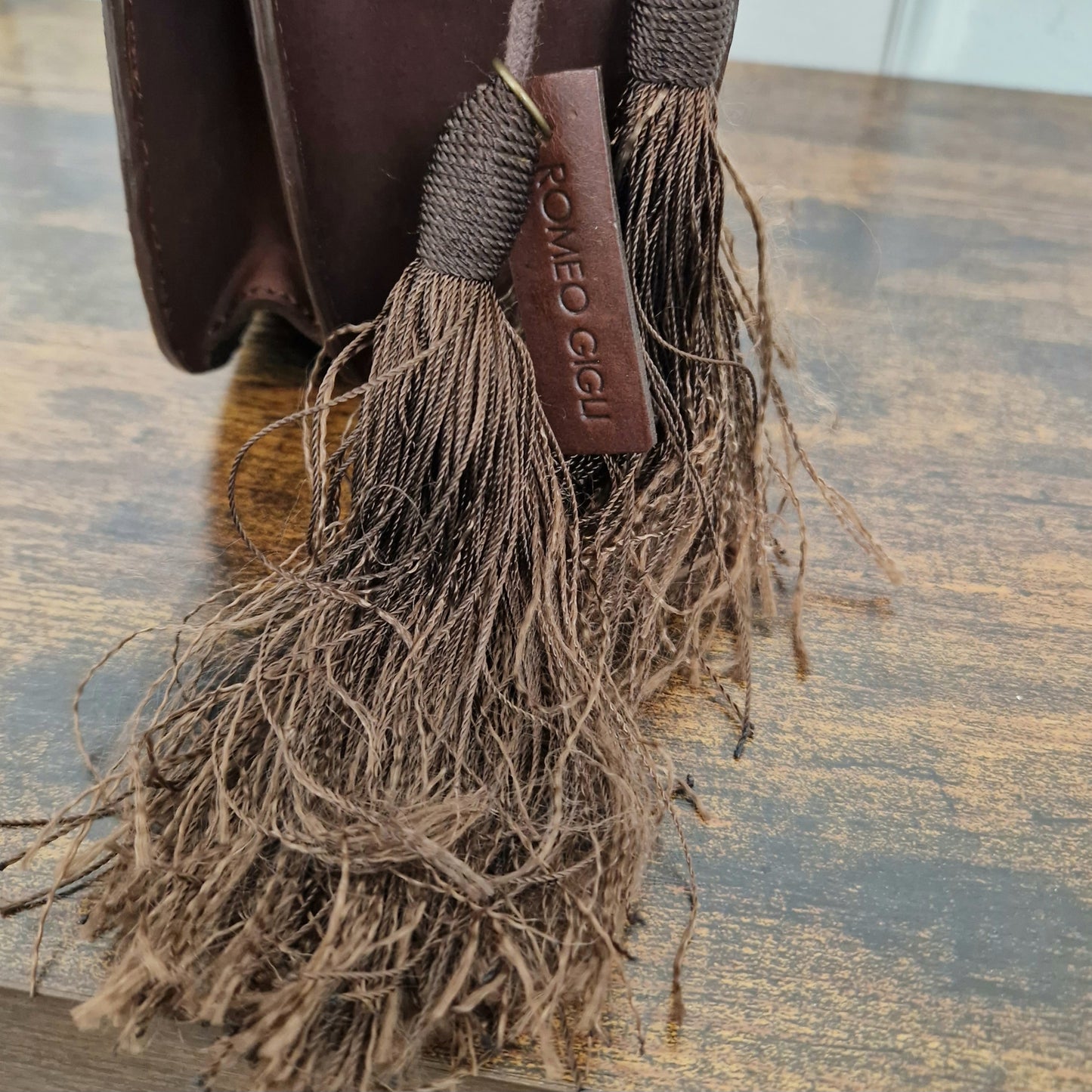 Borsa Romeo Gigli tessuto e nappine