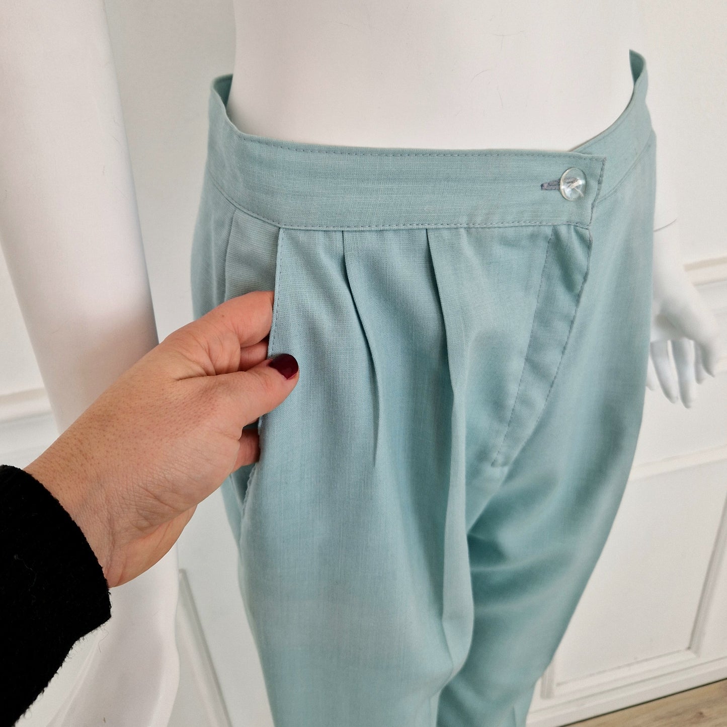 Pantaloni vintage azzurri