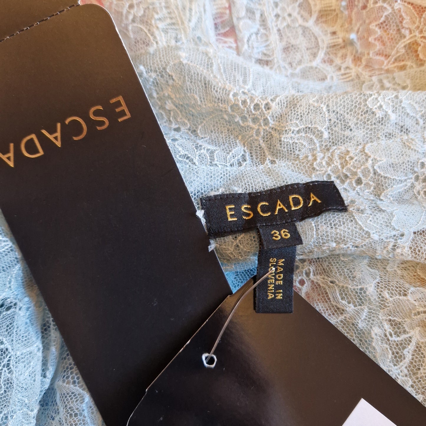 Escada | camicia pizzo azzurro