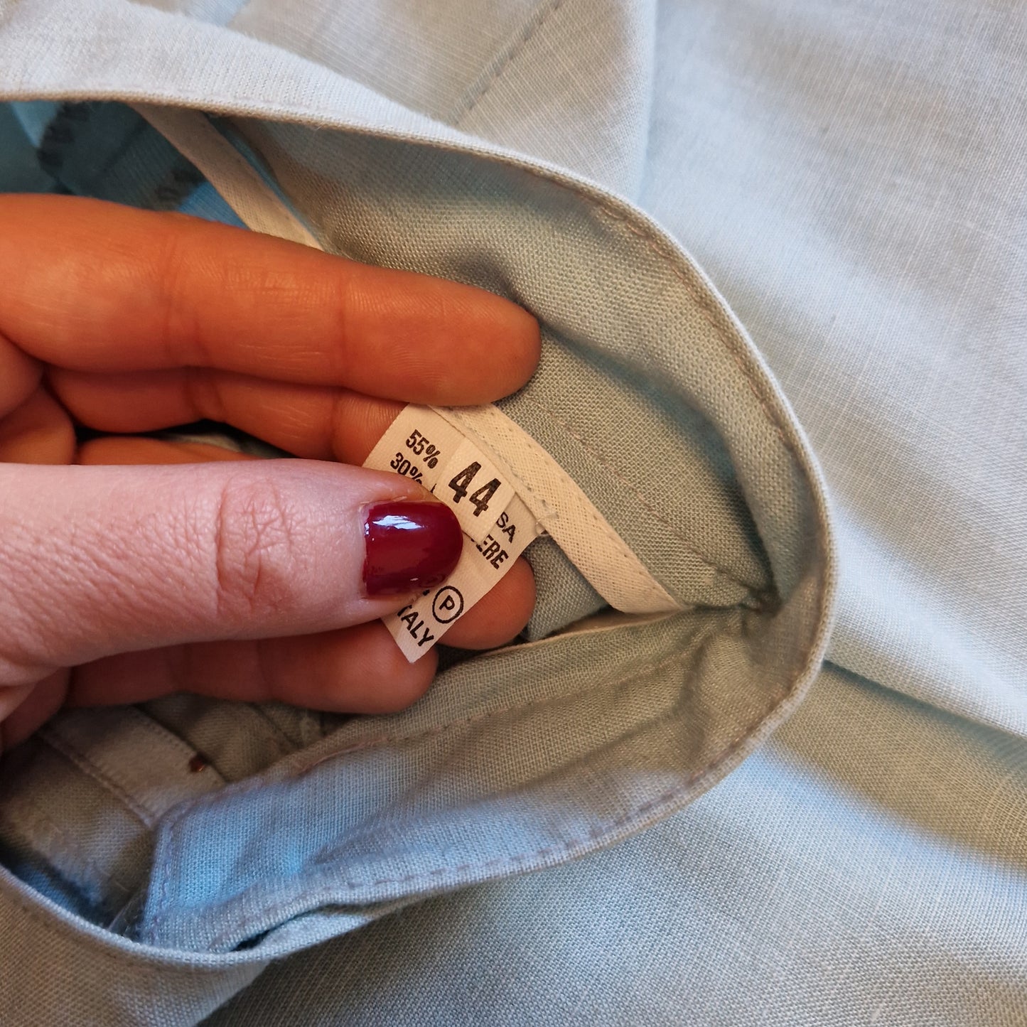 Pantaloni vintage azzurri