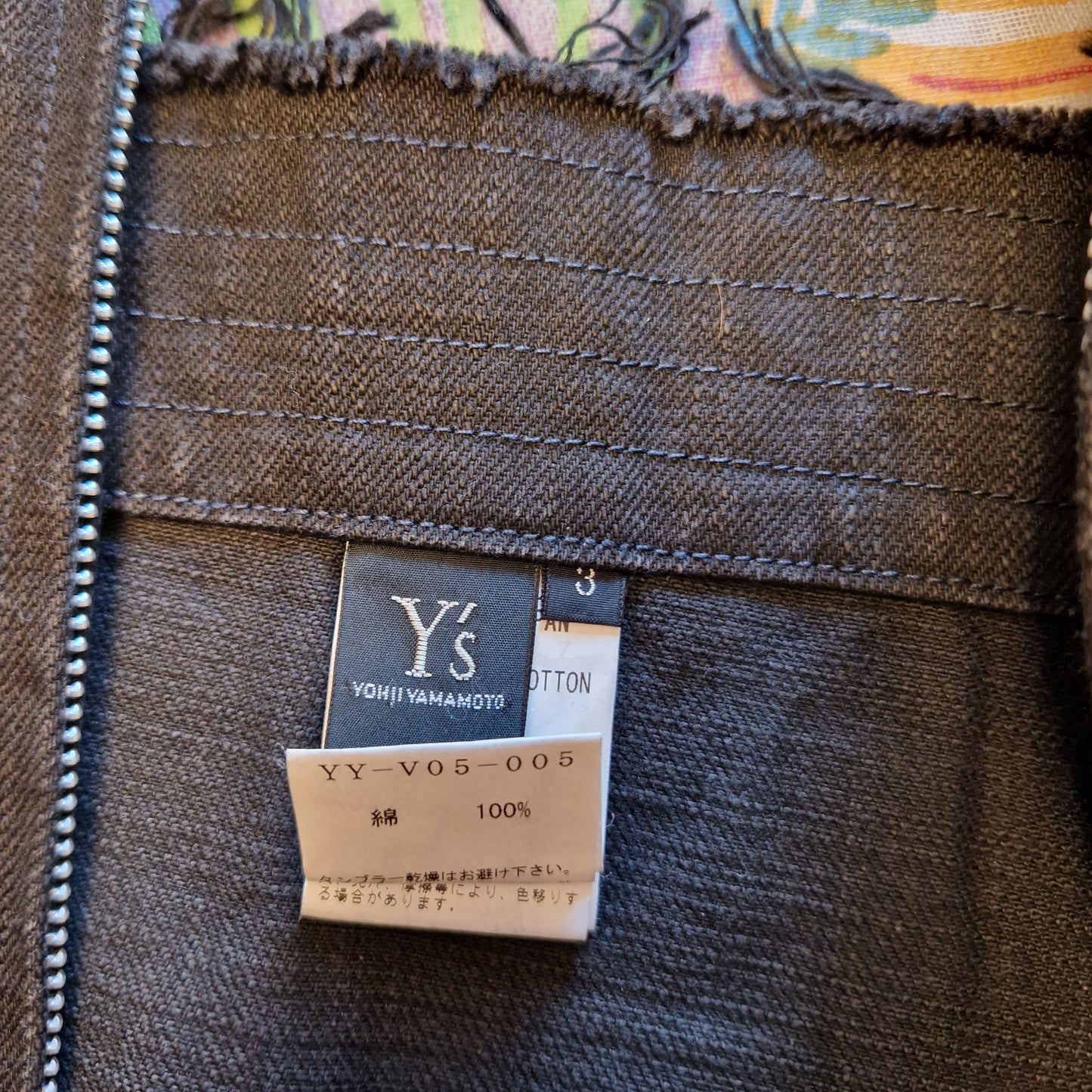 Bustier Y's Yohji Yamamoto denim scuro