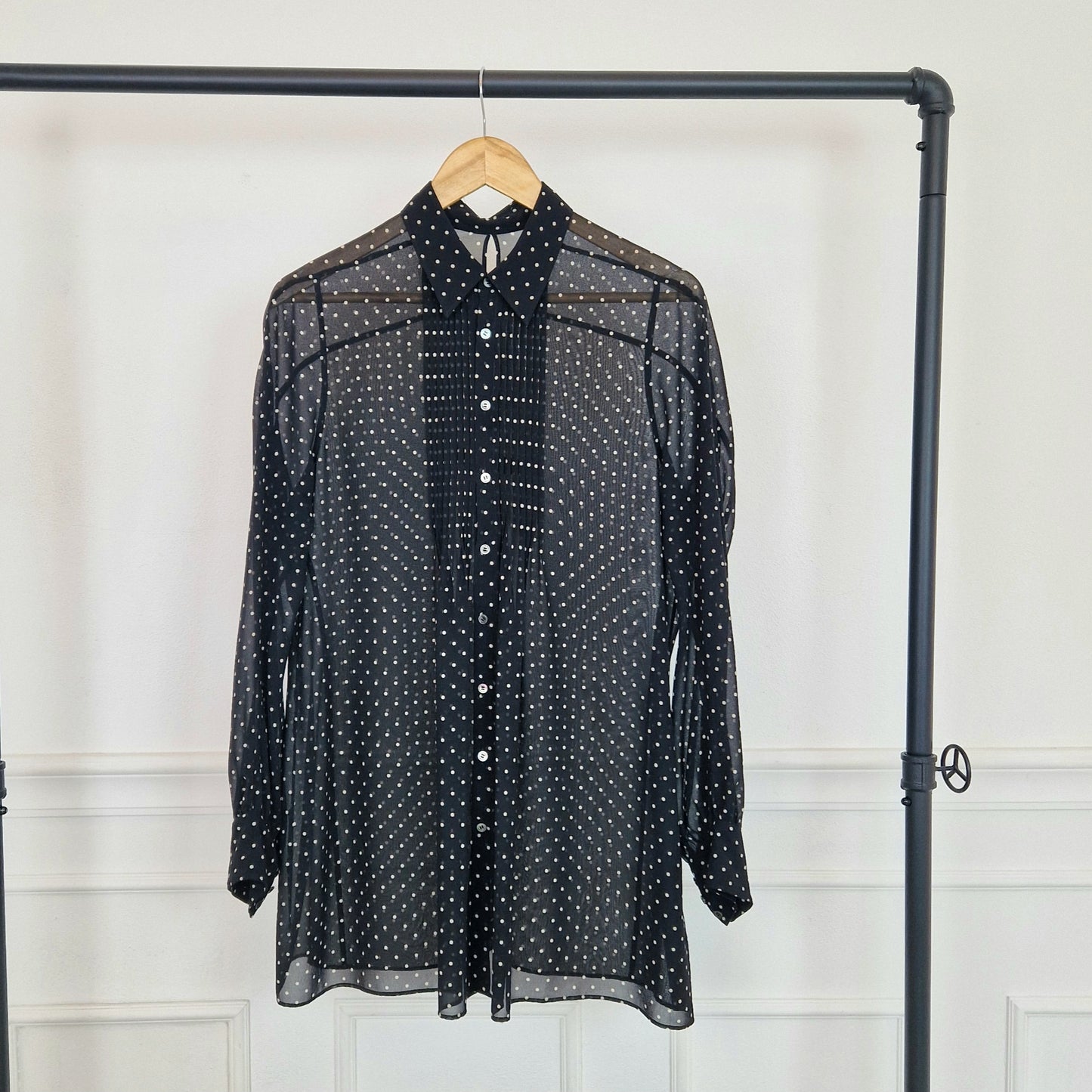 Camicia Junya Watanabe Comme des Garçons voile pois