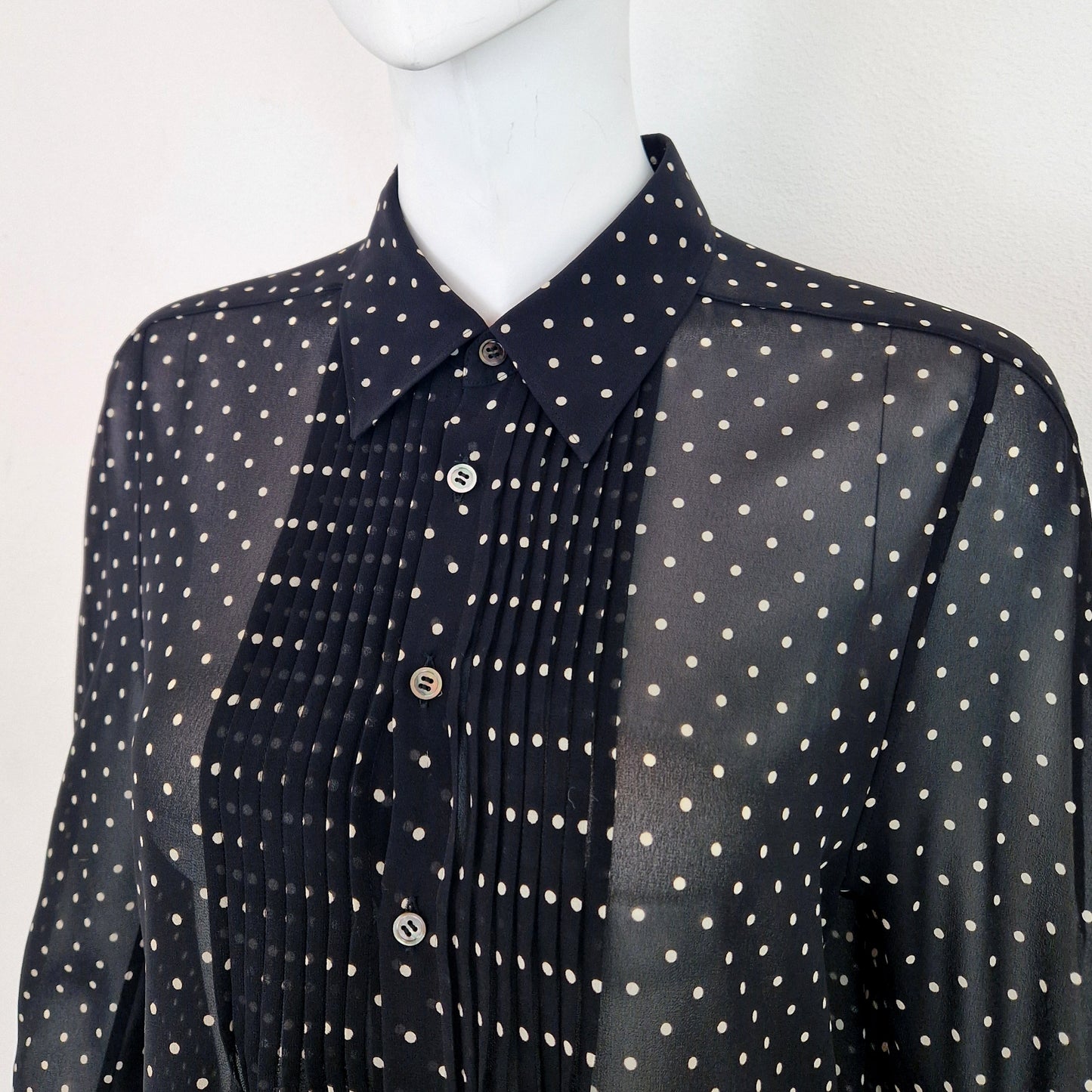 Camicia Junya Watanabe Comme des Garçons voile pois