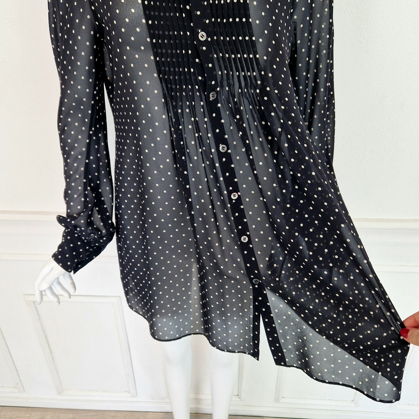 Camicia Junya Watanabe Comme des Garçons voile pois