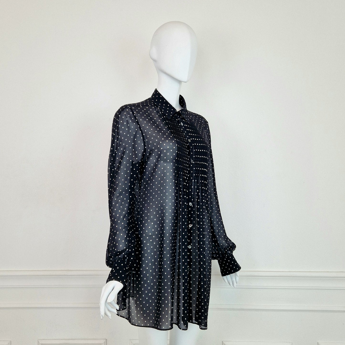 Camicia Junya Watanabe Comme des Garçons voile pois