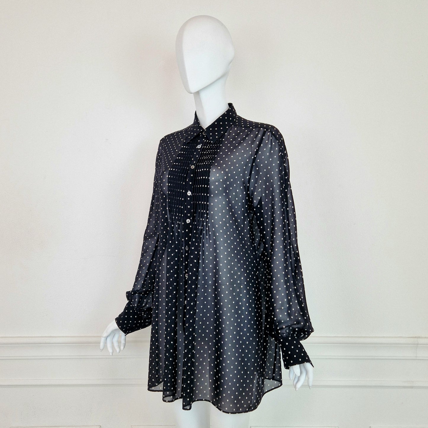 Camicia Junya Watanabe Comme des Garçons voile pois