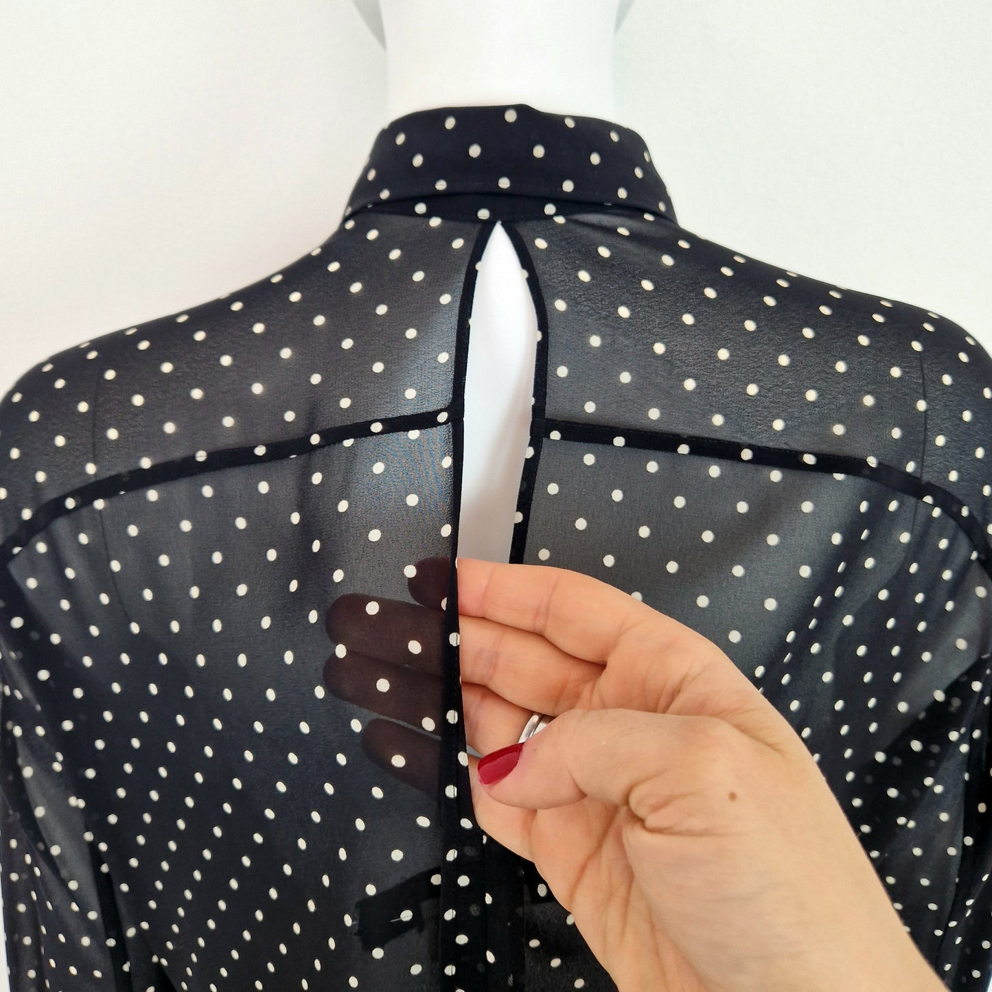 Camicia Junya Watanabe Comme des Garçons voile pois