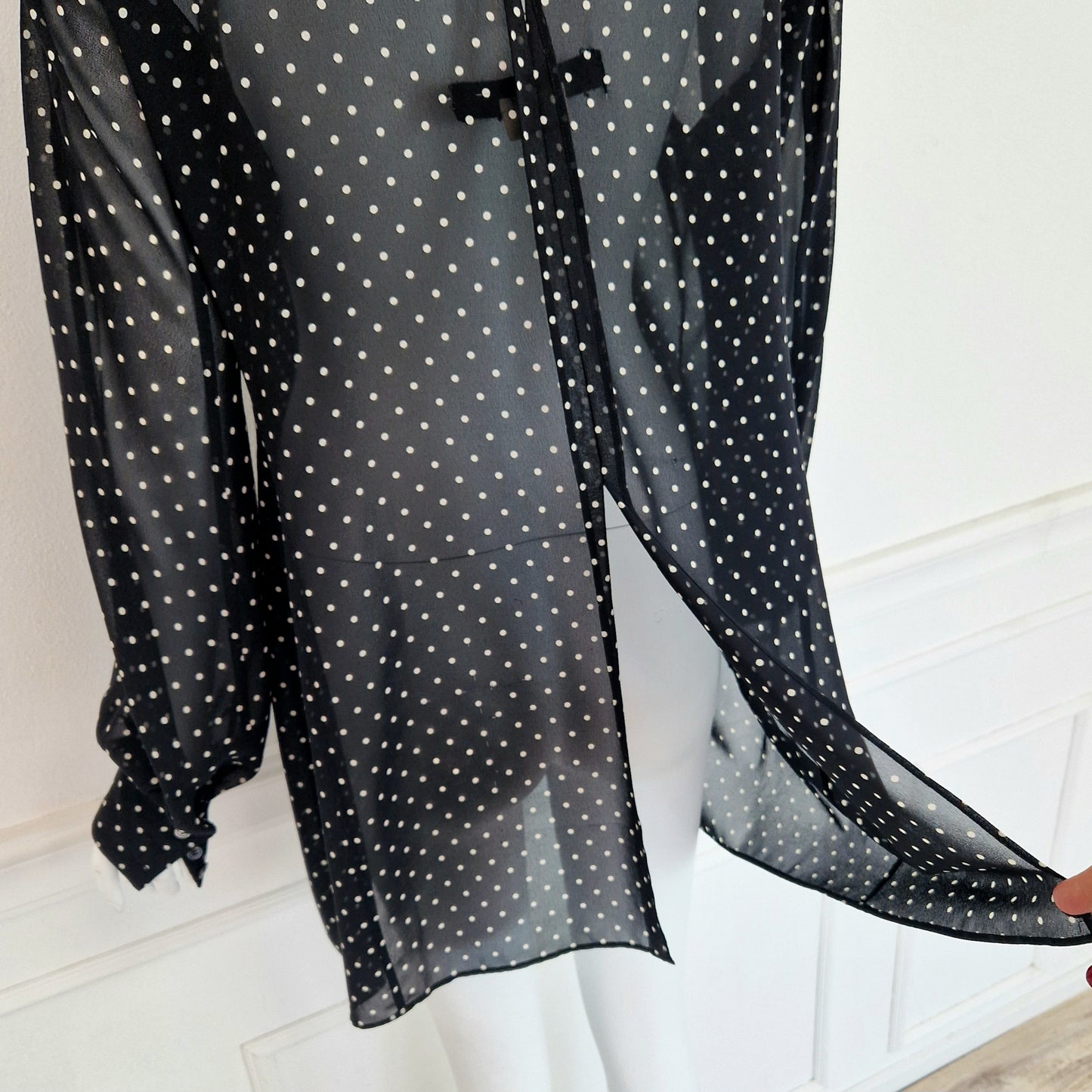 Camicia Junya Watanabe Comme des Garçons voile pois