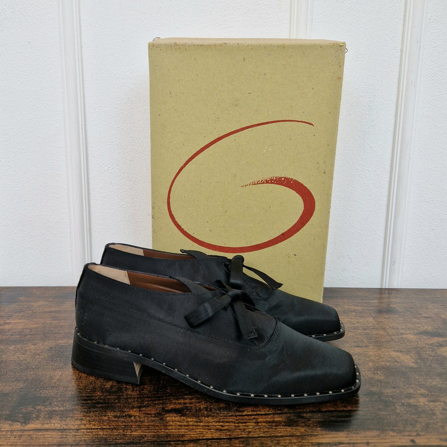 Scarpe Romeo Gigli raso nero