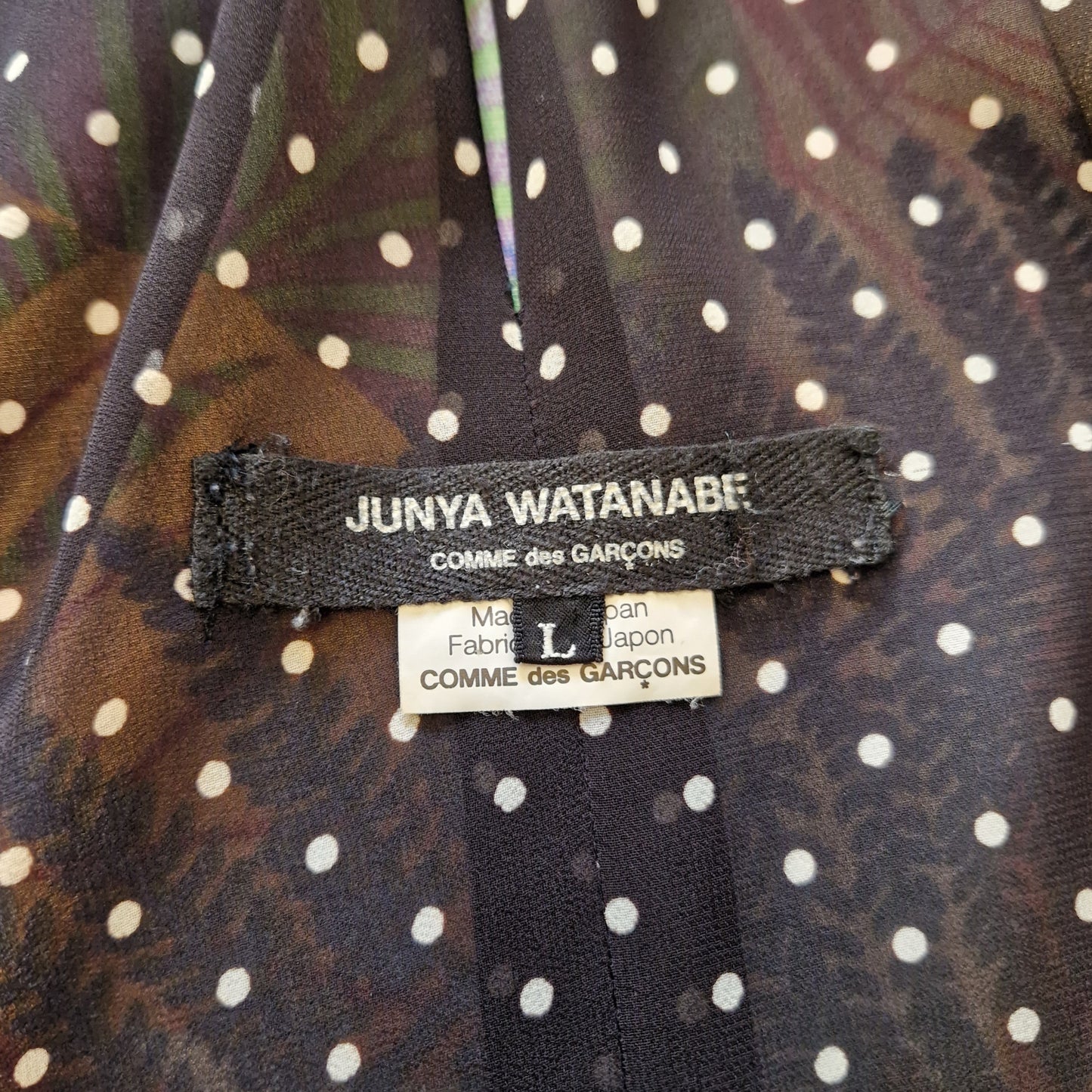 Camicia Junya Watanabe Comme des Garçons voile pois