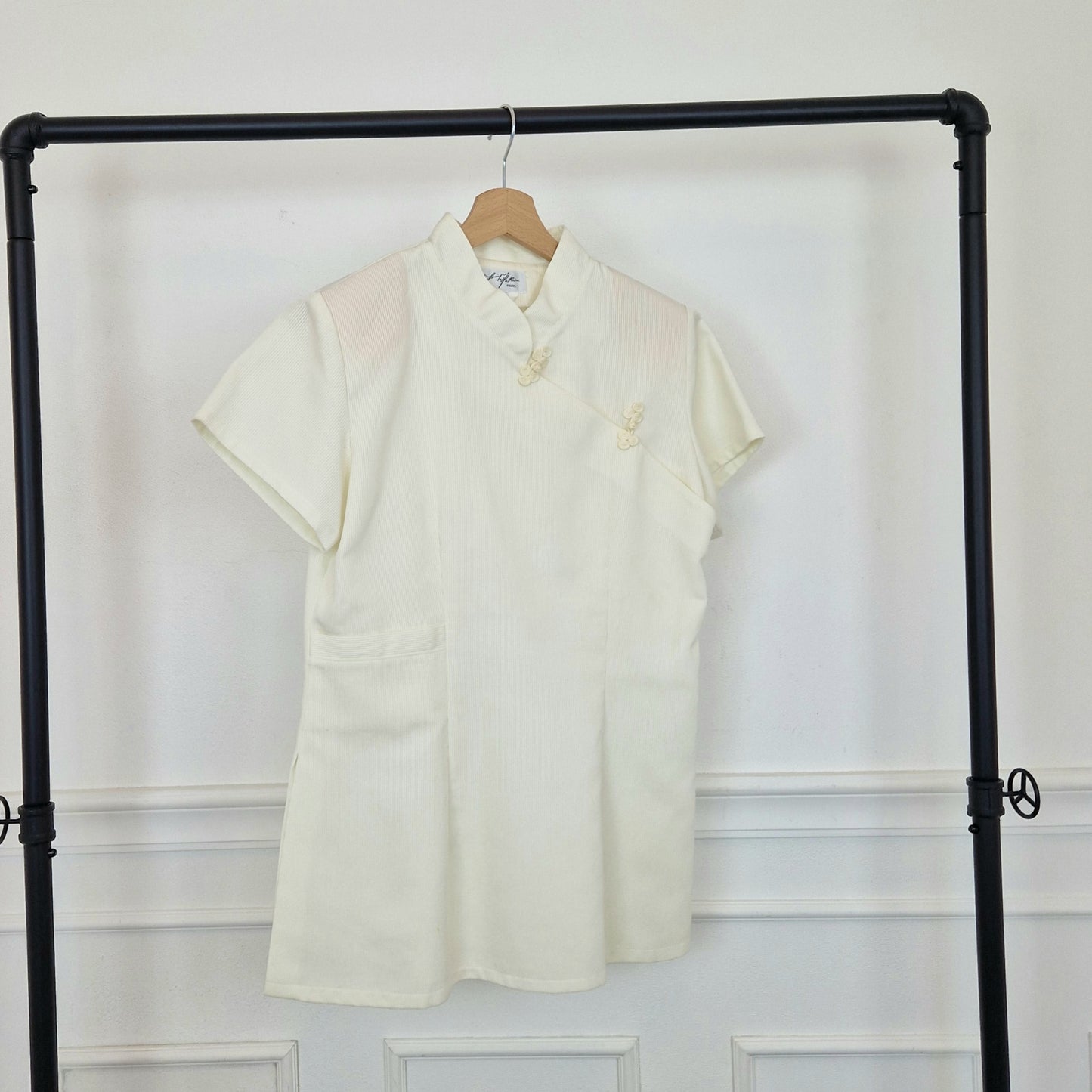 Camicia orientaleggiante piquet cotone
