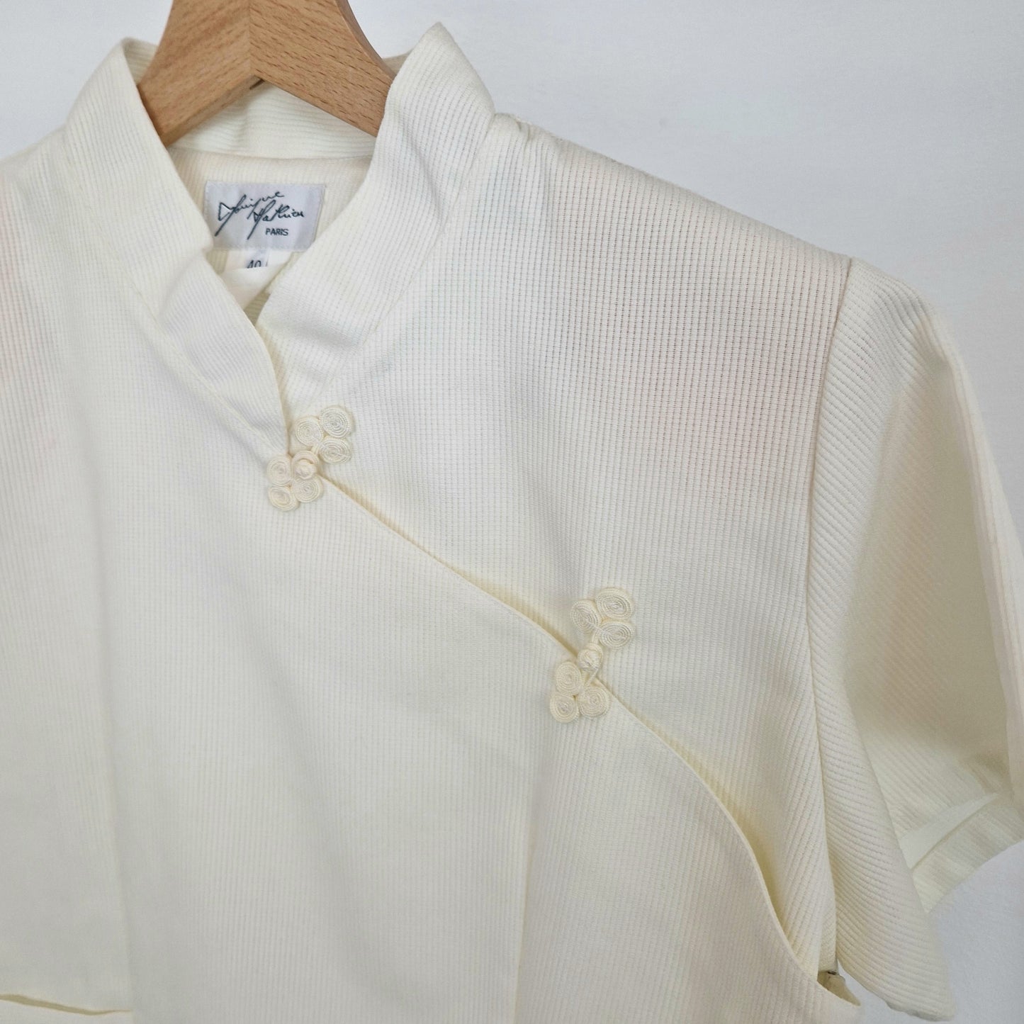 Camicia orientaleggiante piquet cotone
