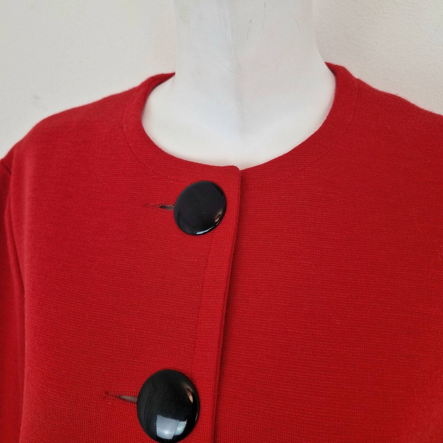 Giacca Pierre Cardin rossa bottoni neri
