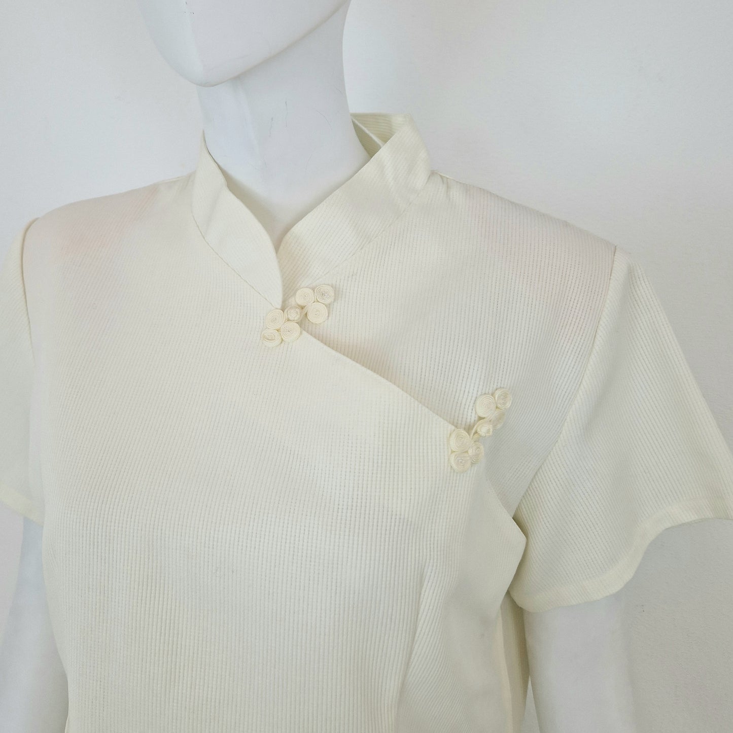 Camicia orientaleggiante piquet cotone