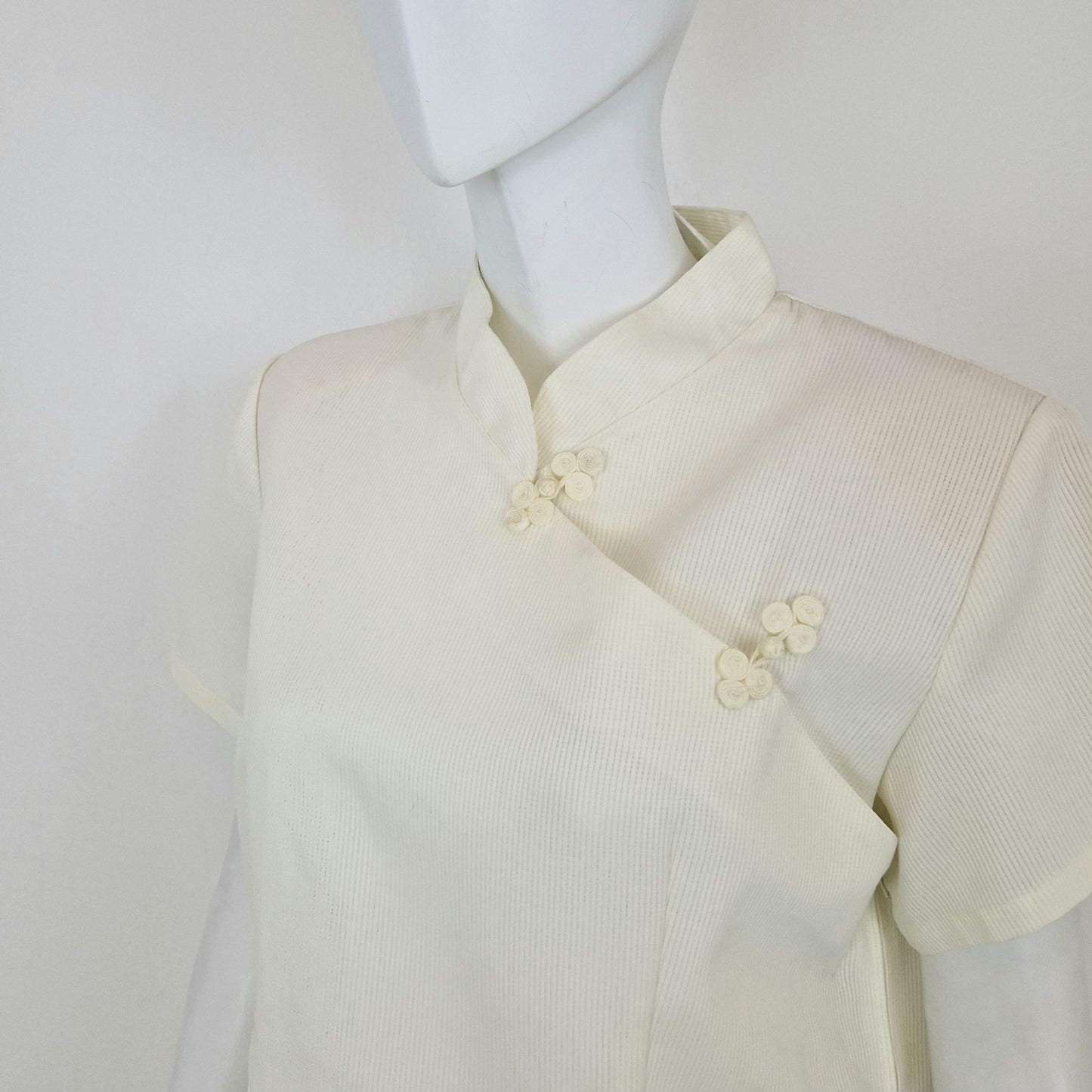 Camicia orientaleggiante piquet cotone