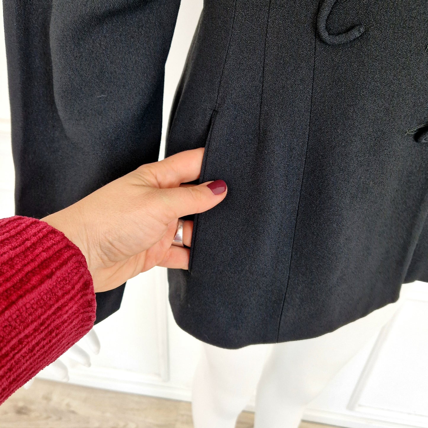 Norma Kamali | Giacca vintage con fiori applicati 1988