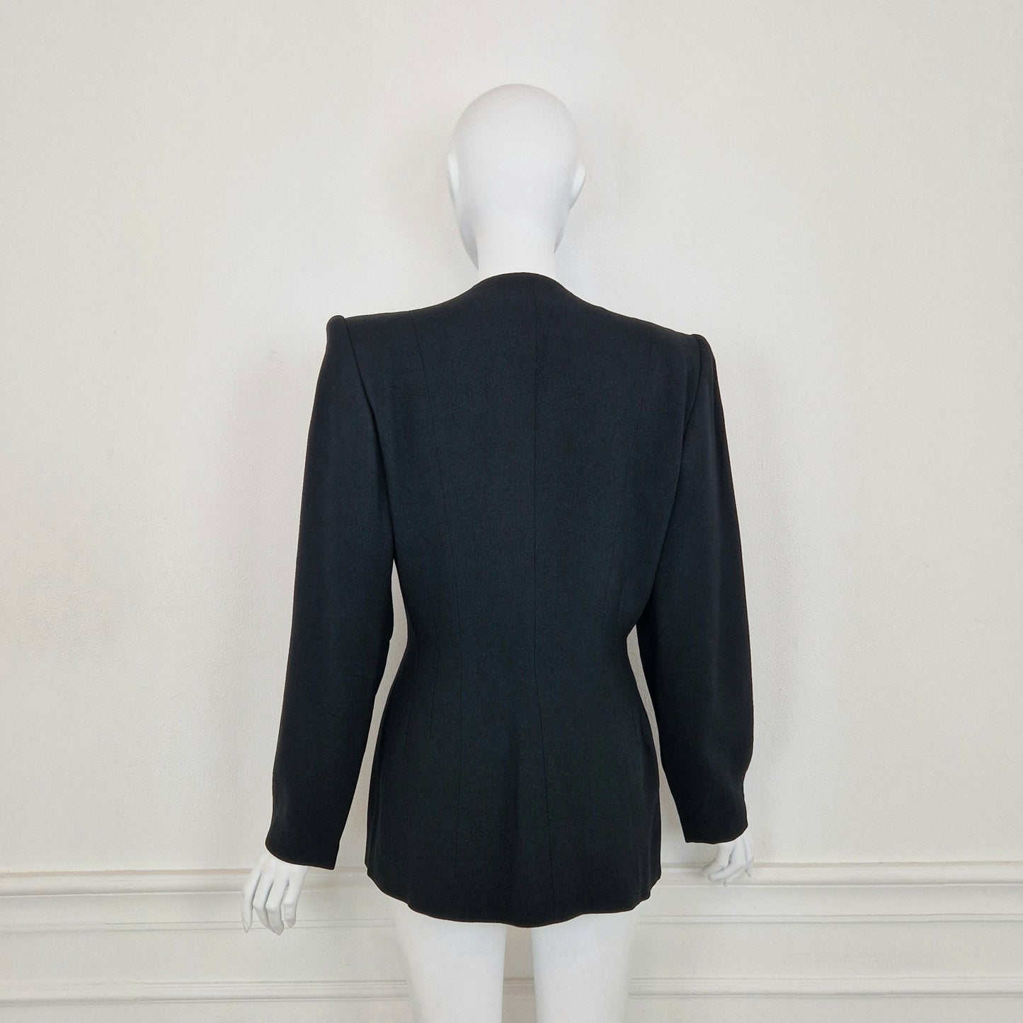 Norma Kamali | Giacca vintage con fiori applicati 1988