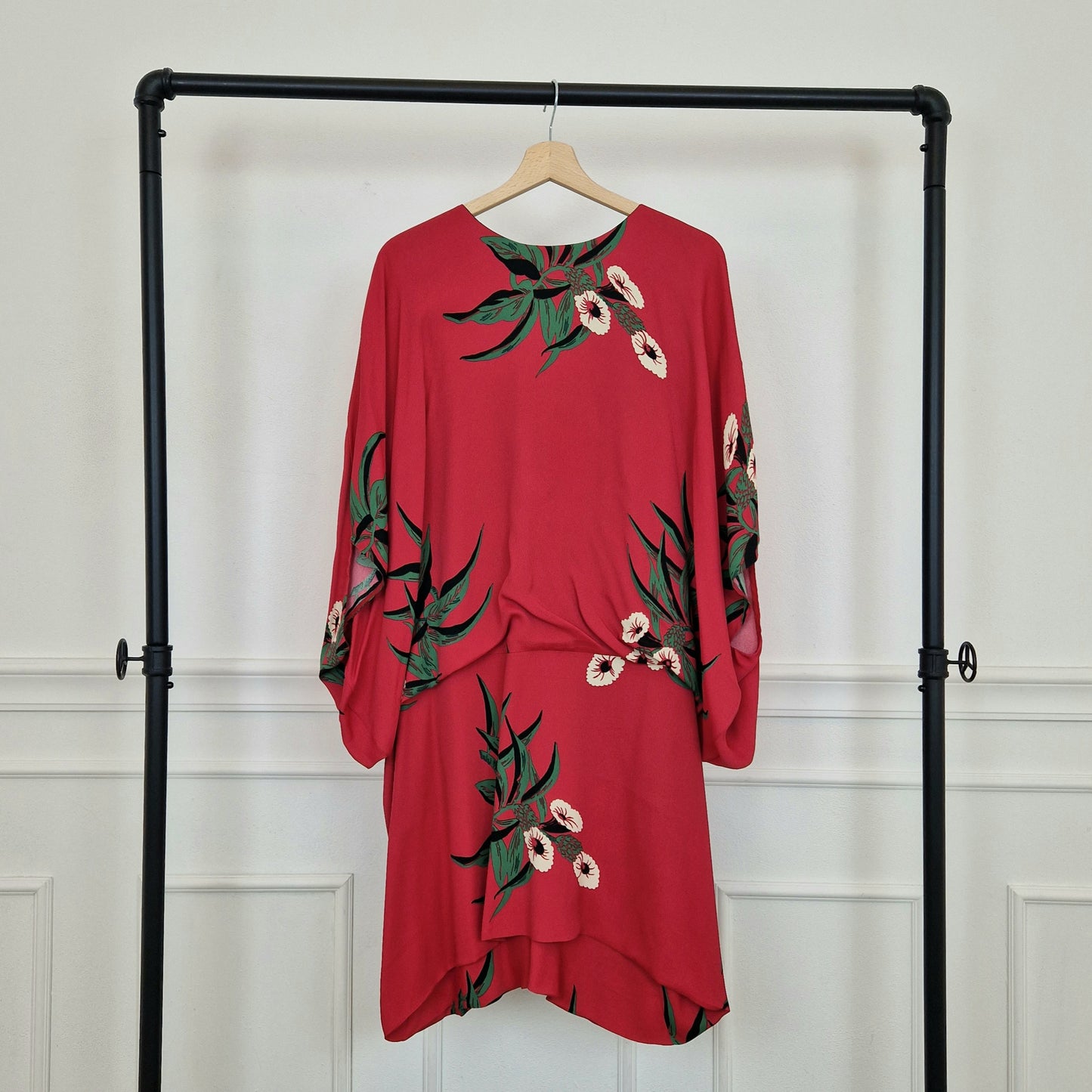 Marni | Abito rosso stampa floreale