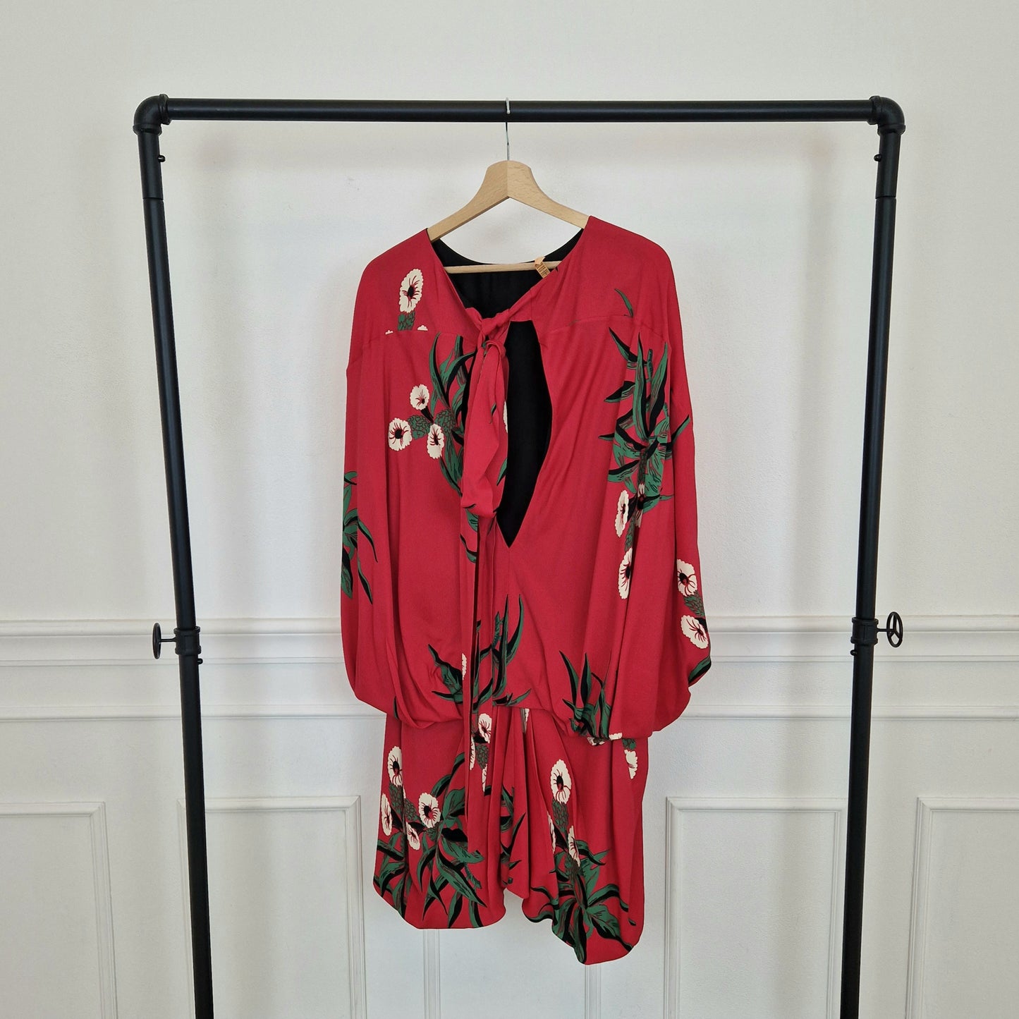 Marni | Abito rosso stampa floreale