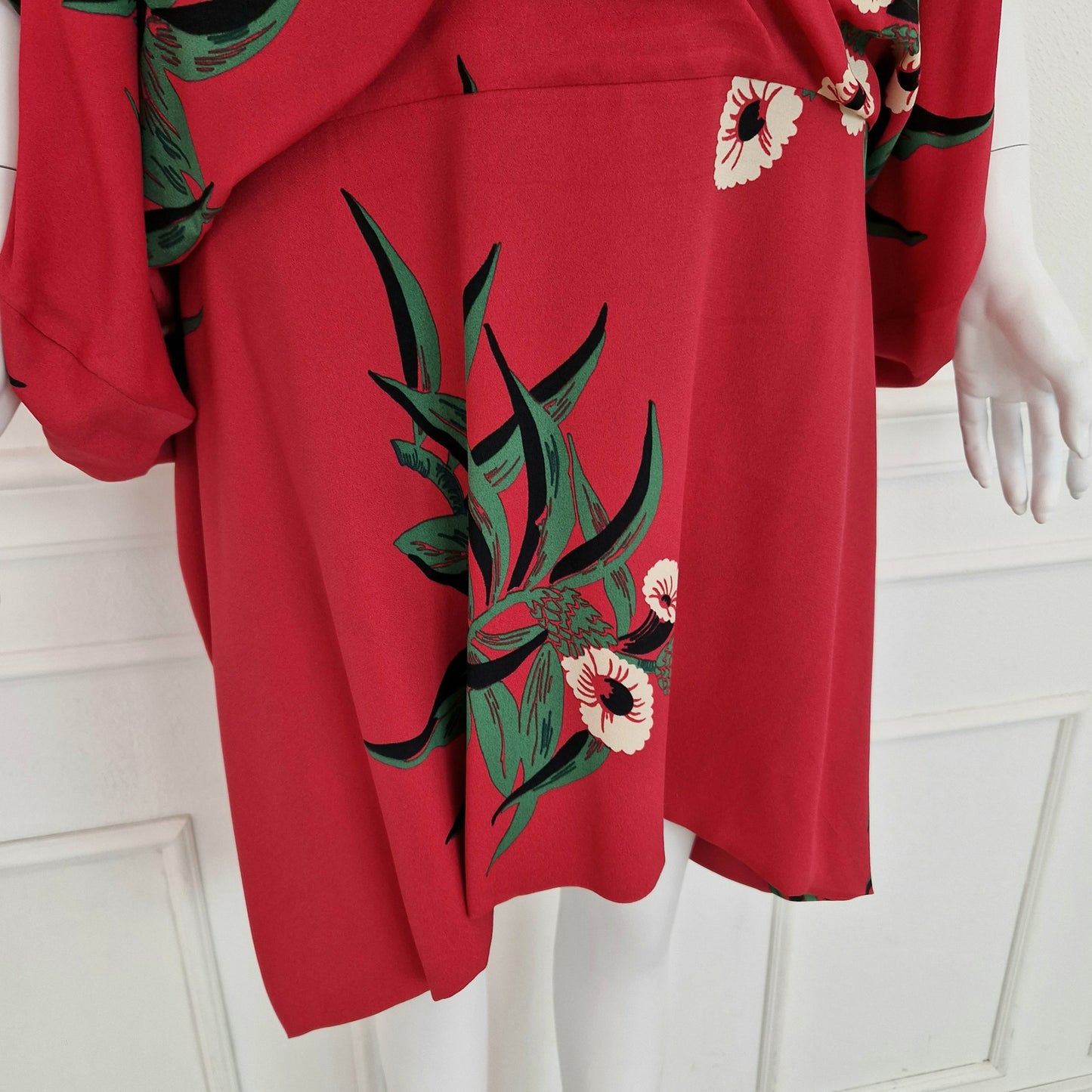 Marni | Abito rosso stampa floreale