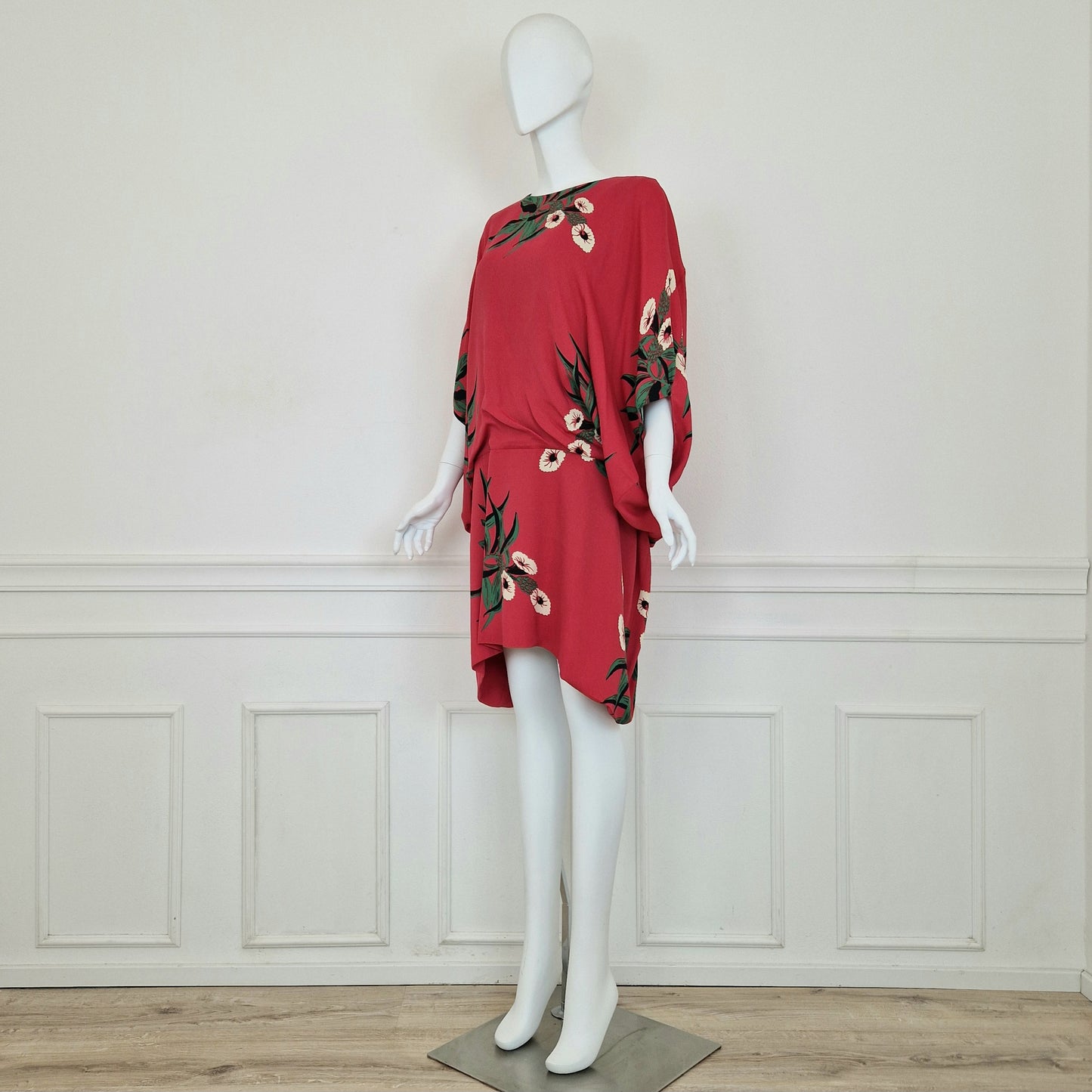 Marni | Abito rosso stampa floreale