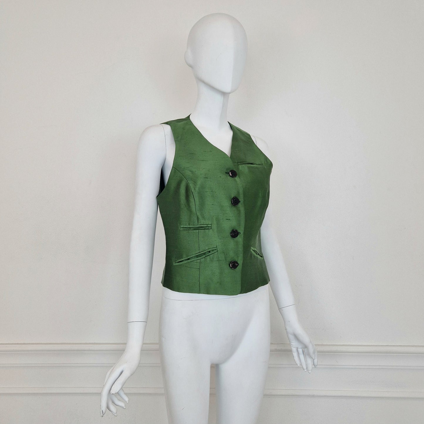 Prada | Gilet vintage seta verde