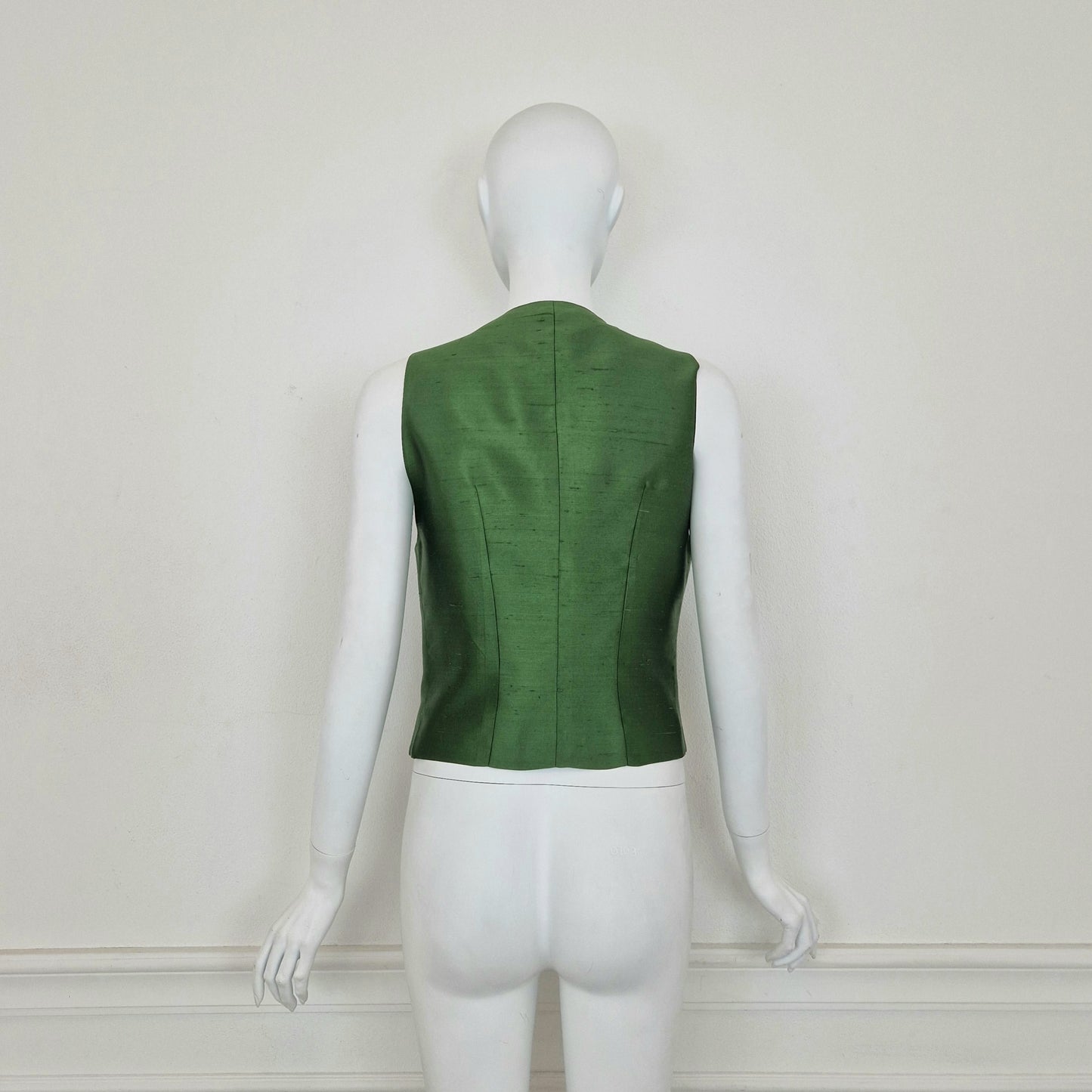 Prada | Gilet vintage seta verde