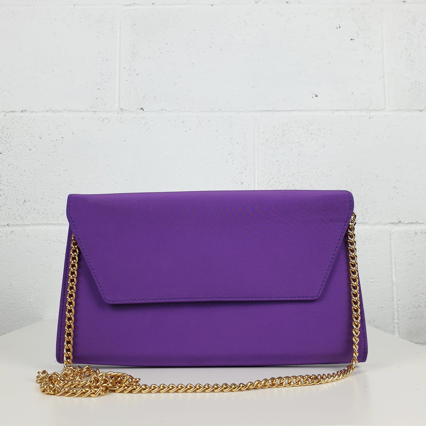 Borsa Gabriella Medici raso viola