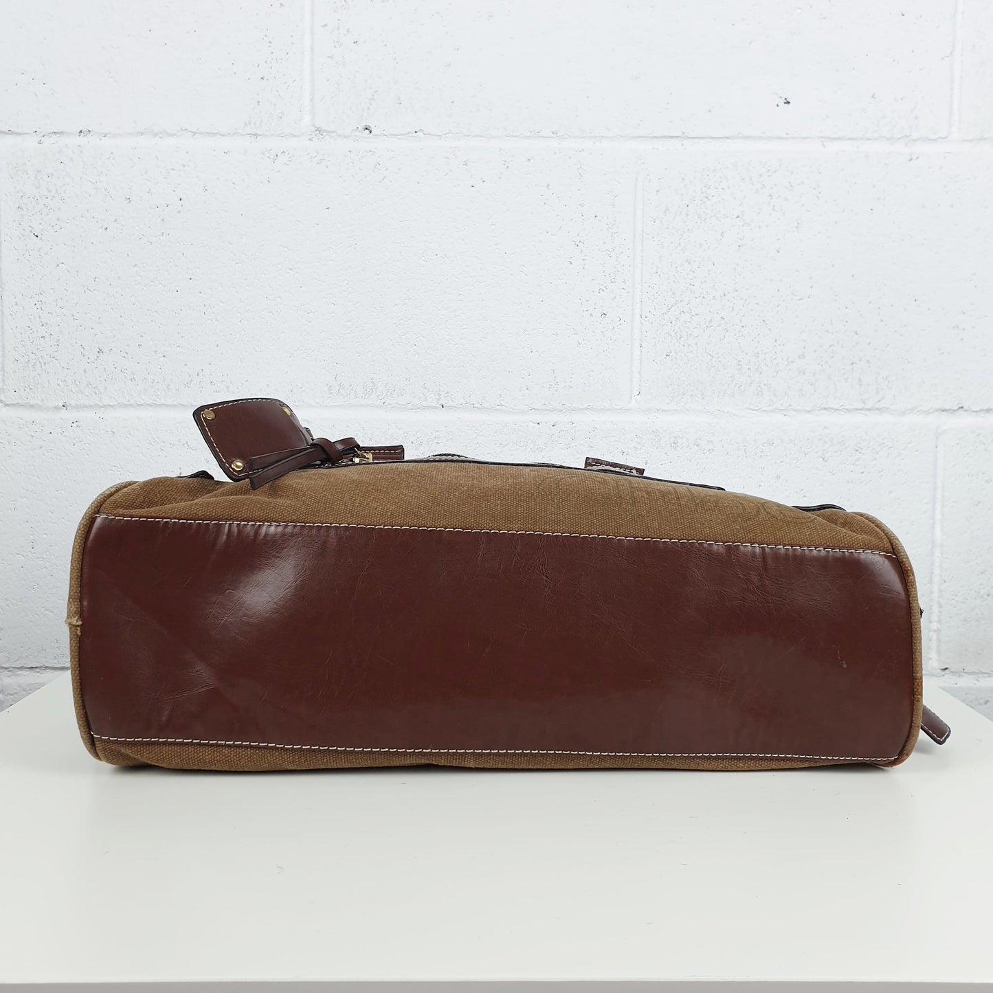Borsa Chloè pelle e tessuto marrone