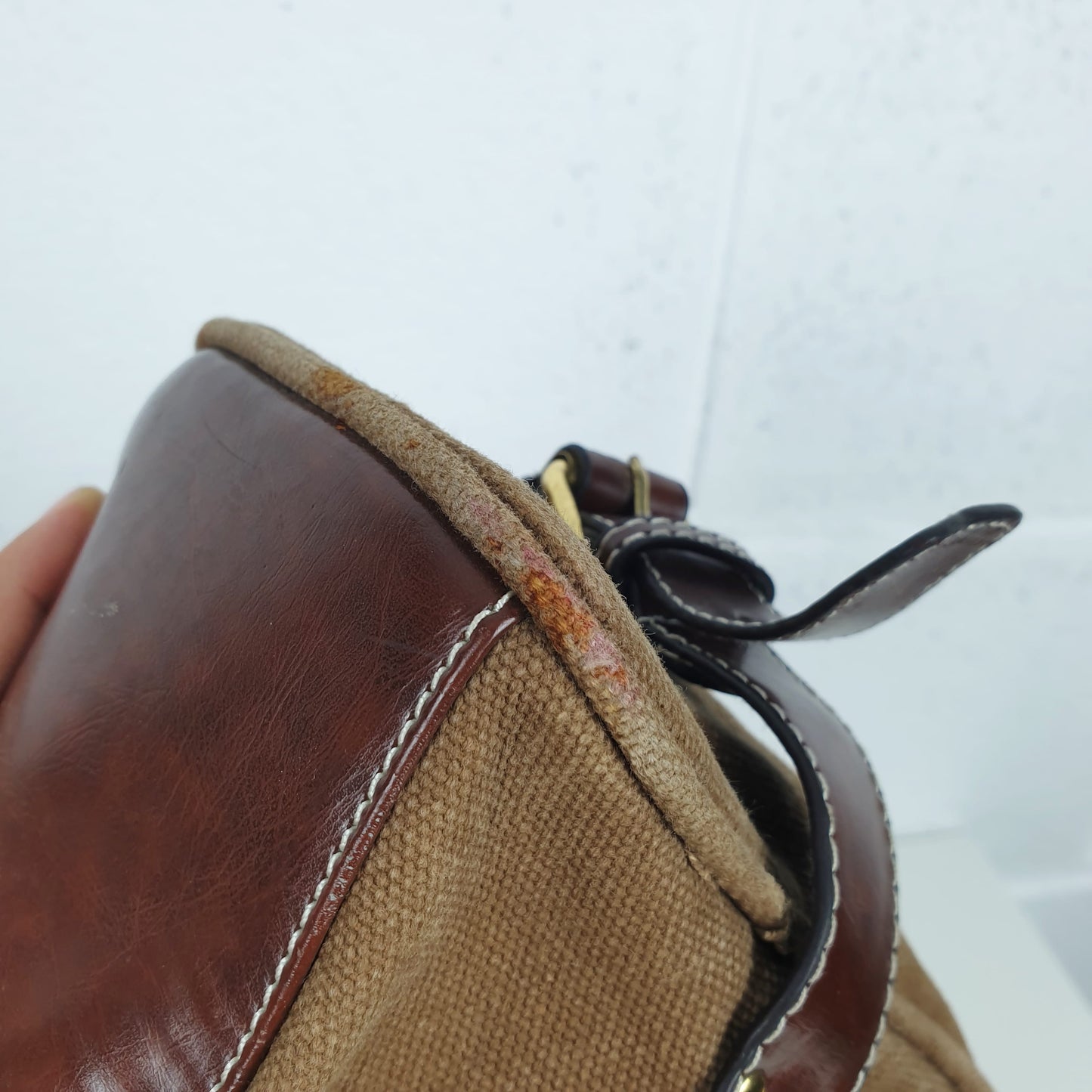 Borsa Chloè pelle e tessuto marrone